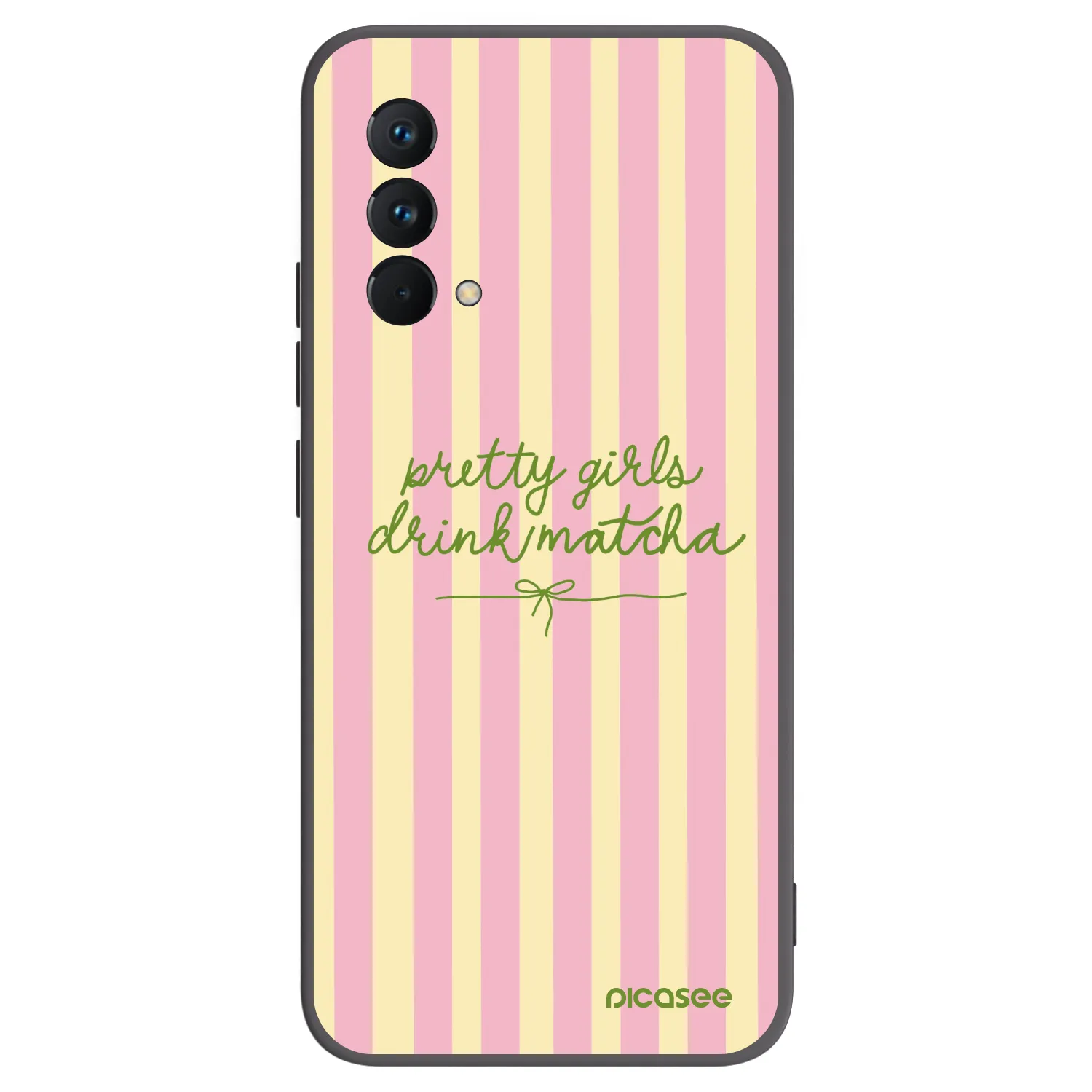 Picasee Μαύρη θήκη σιλικόνης για Realme GT Master Edition 5G - Pretty matcha