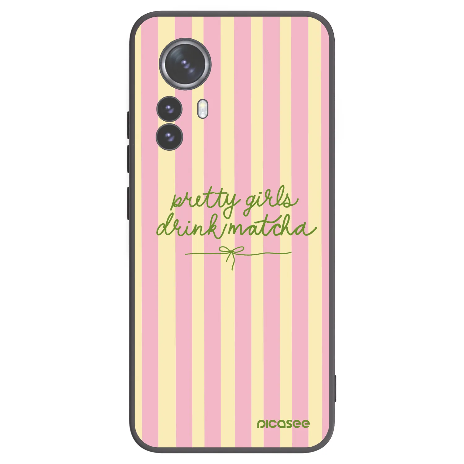 Picasee Μαύρη θήκη σιλικόνης για Xiaomi 12 Pro - Pretty matcha