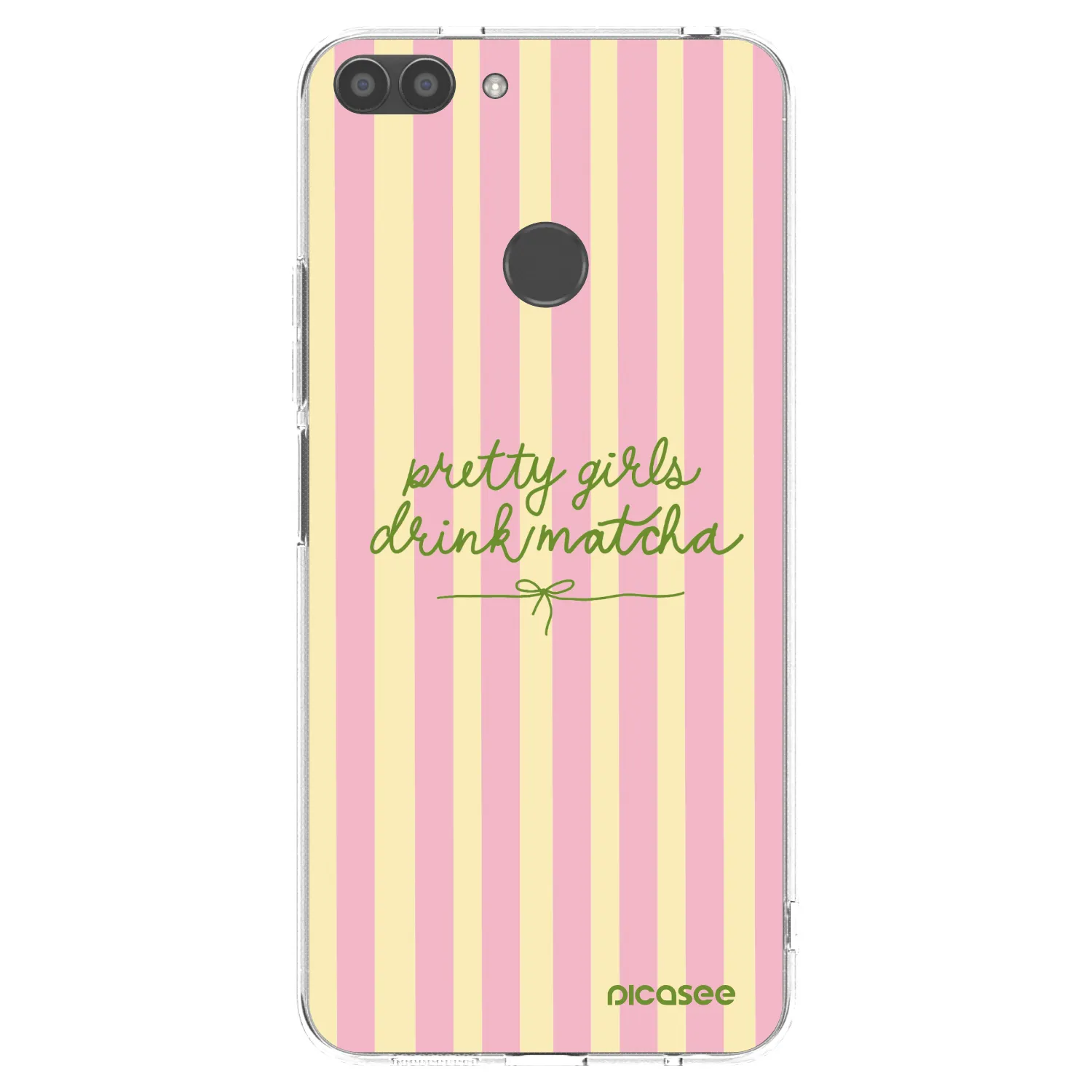 Picasee διαφανής θήκη σιλικόνης Huawei P Smart - Pretty matcha