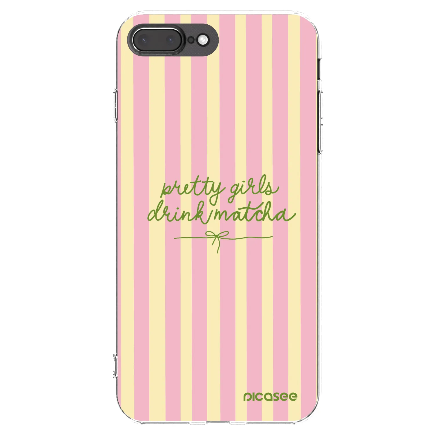 Picasee διαφανής θήκη σιλικόνης Apple iPhone 8 Plus - Pretty matcha