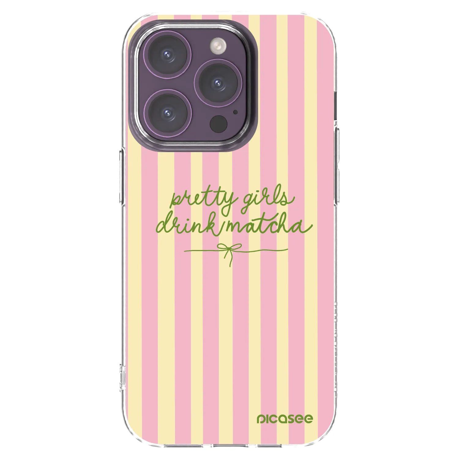 Picasee διαφανής θήκη σιλικόνης Apple iPhone 14 Pro - Pretty matcha