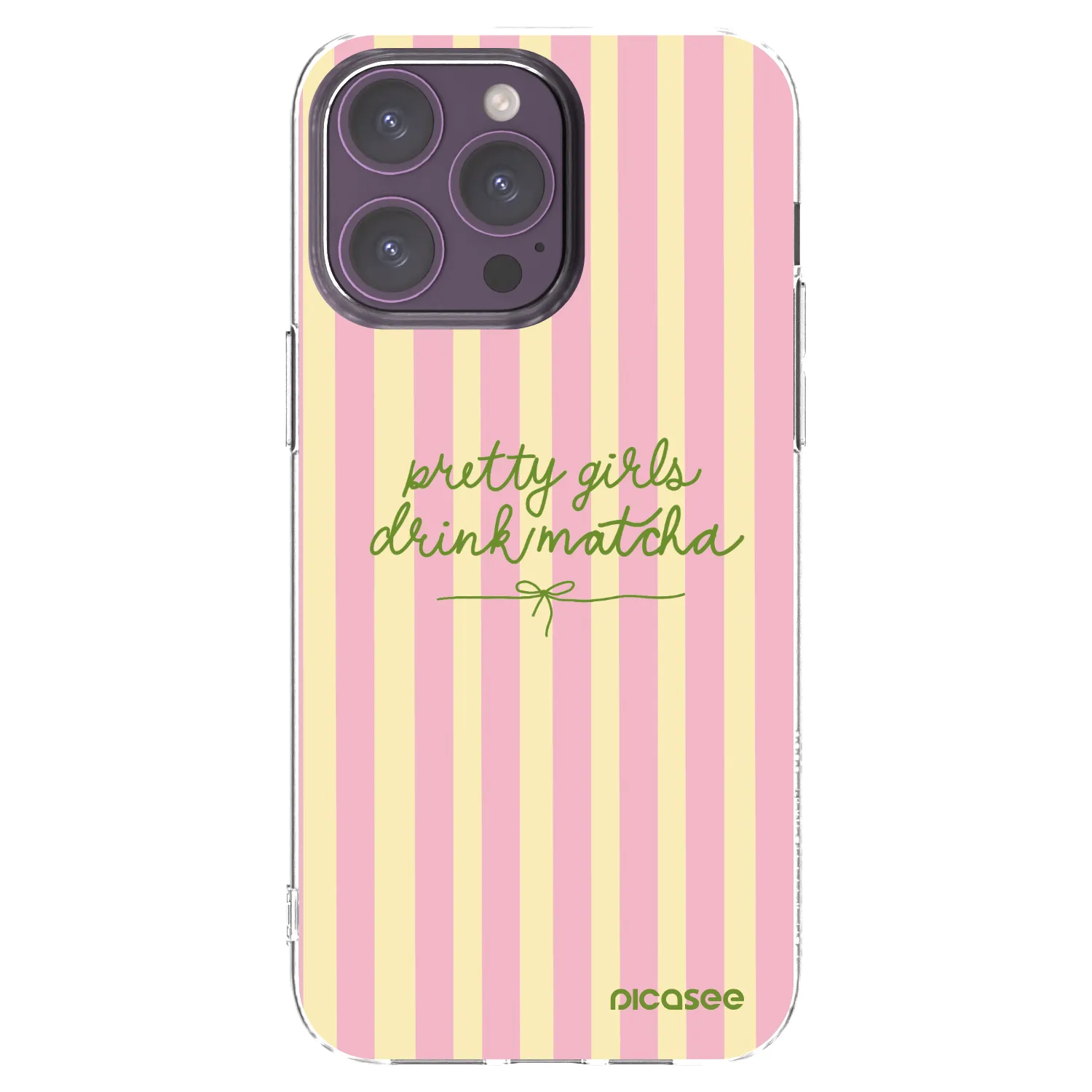 Picasee διαφανής θήκη σιλικόνης Apple iPhone 14 Pro Max - Pretty matcha