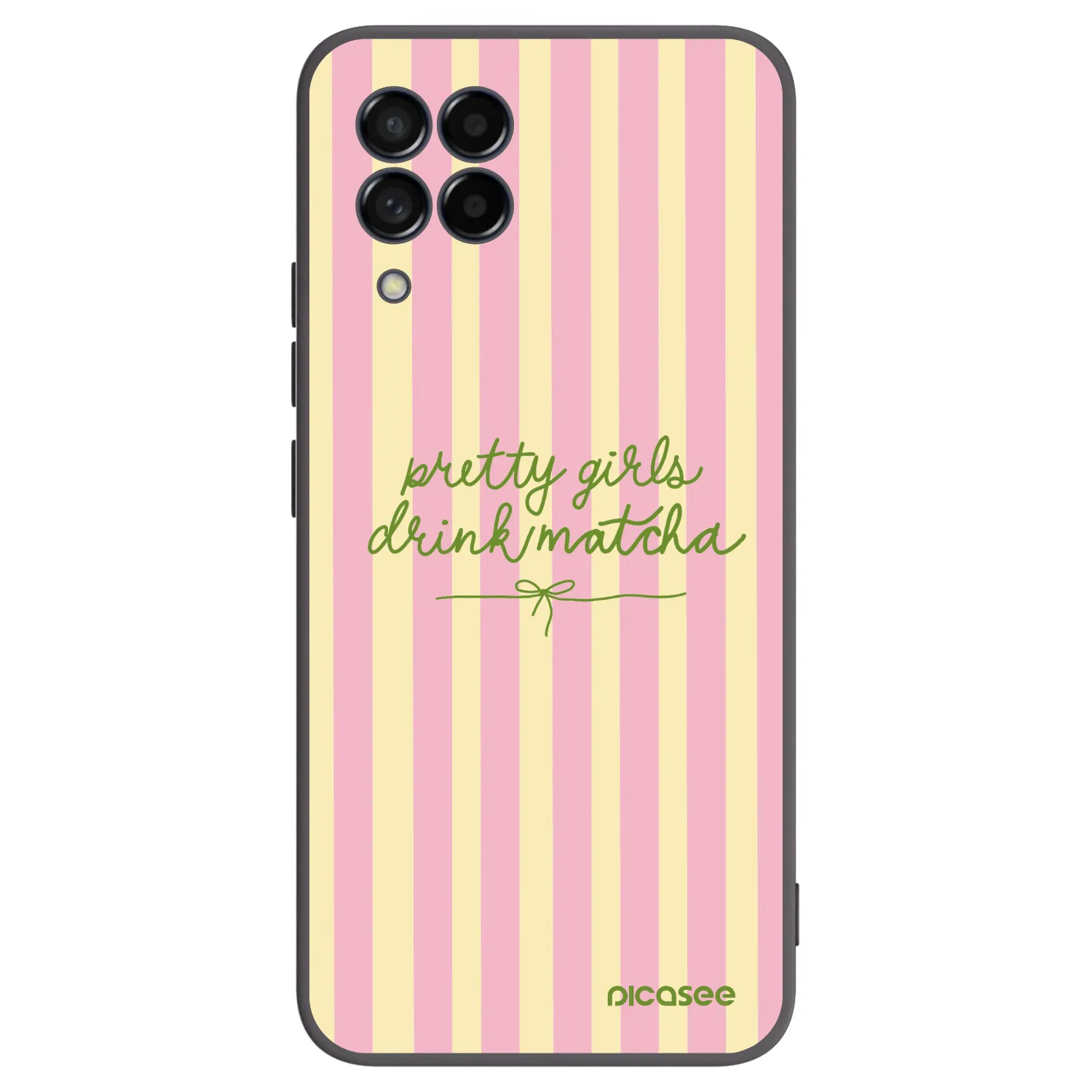 Picasee Μαύρη θήκη σιλικόνης για Samsung Galaxy M53 5G - Pretty matcha