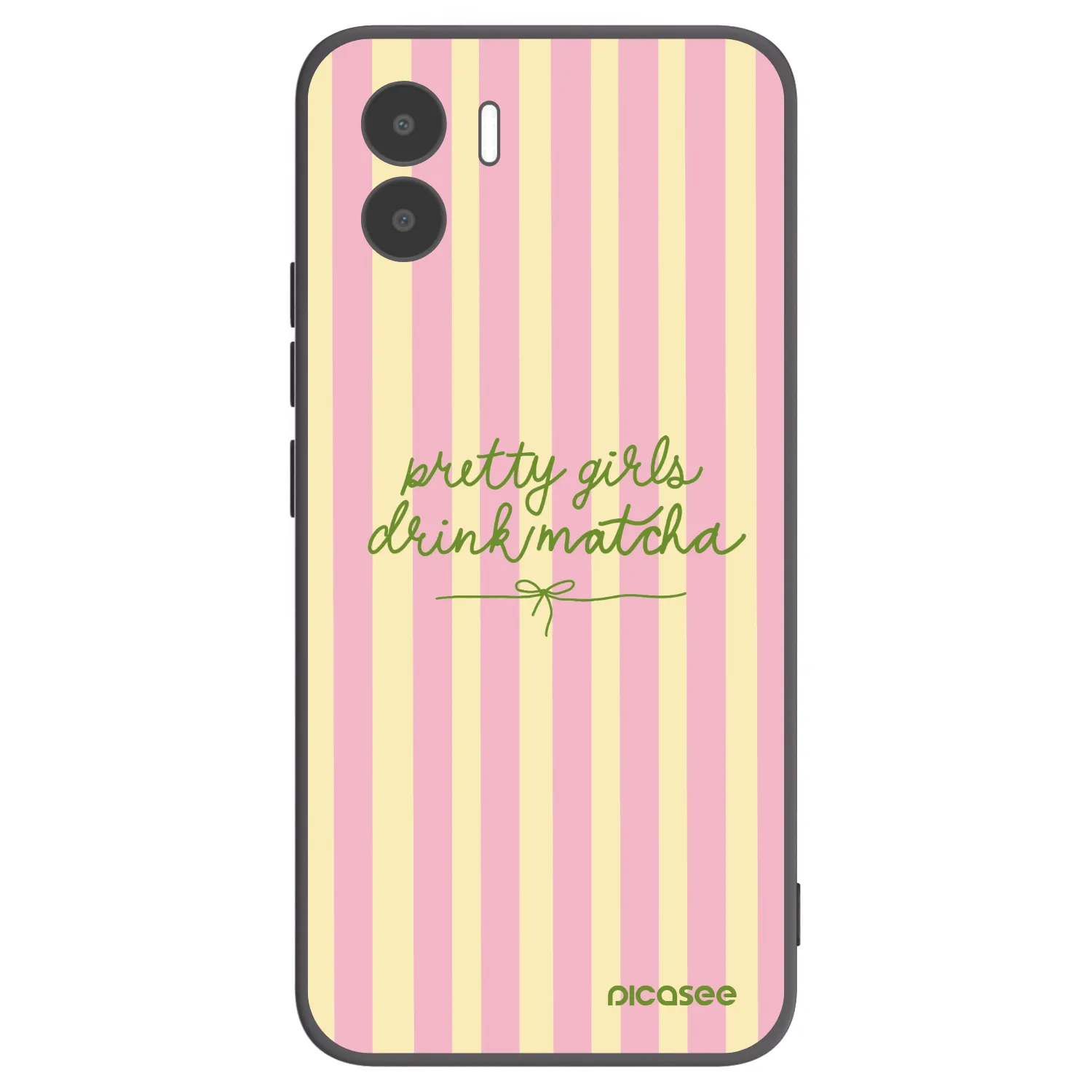 Picasee Μαύρη θήκη σιλικόνης για Xiaomi Redmi A1 - Pretty matcha