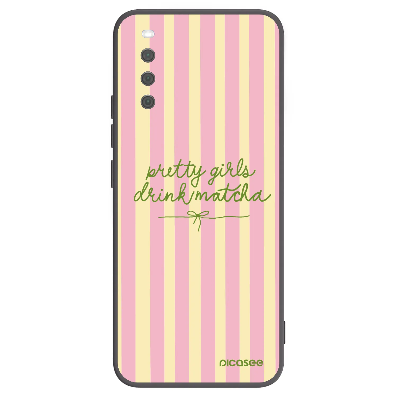 Picasee Μαύρη θήκη σιλικόνης για Sony Xperia 10 III - Pretty matcha