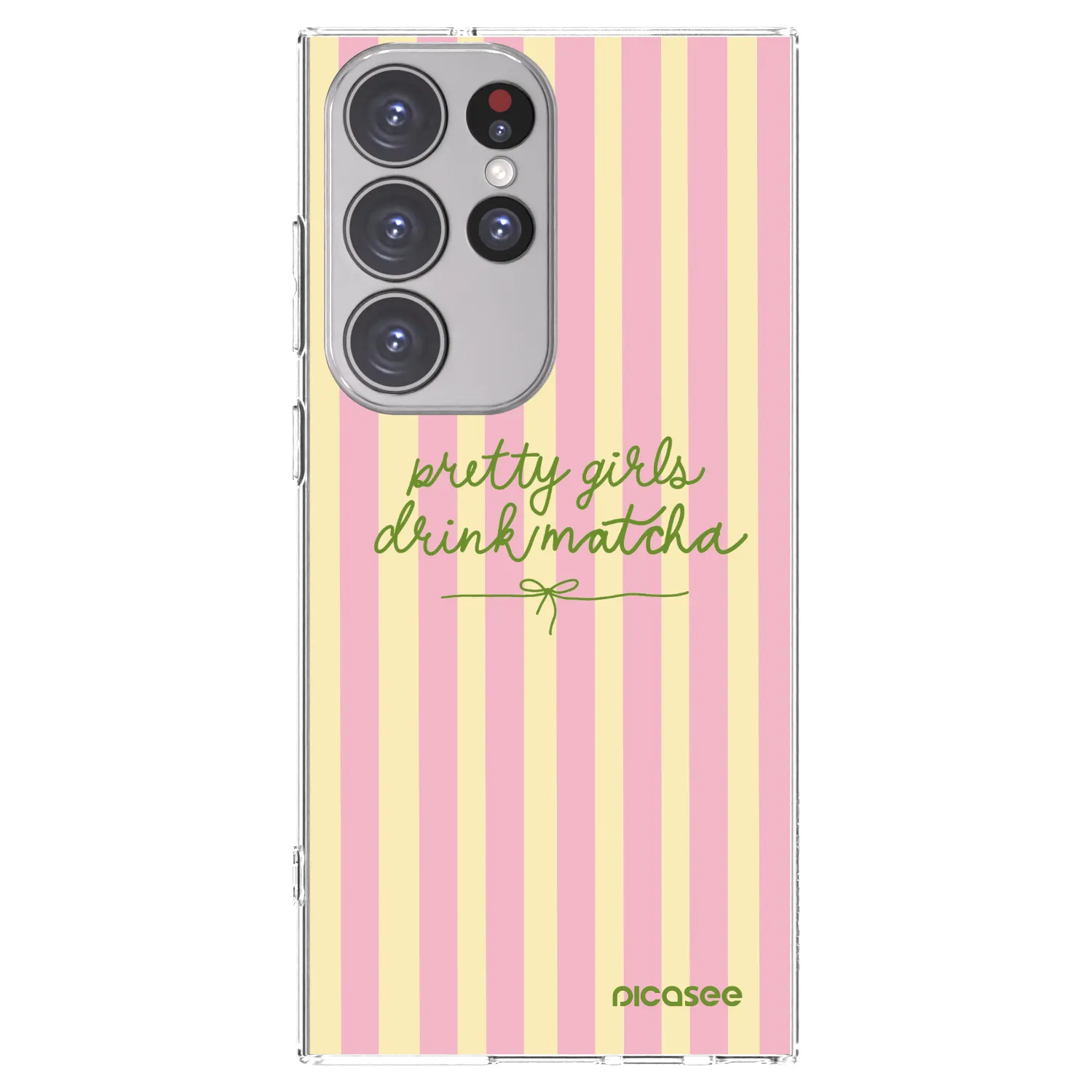 Picasee διαφανής θήκη σιλικόνης Samsung Galaxy S23 Ultra 5G - Pretty matcha