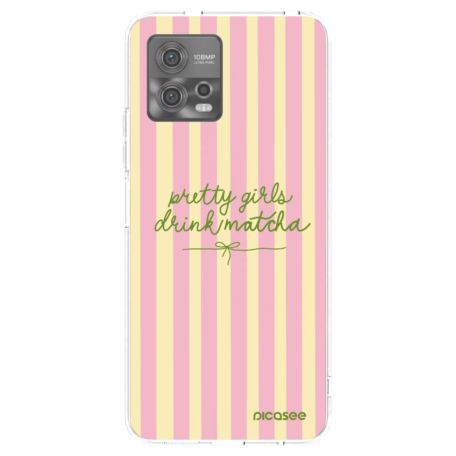 Picasee διαφανής θήκη σιλικόνης Motorola Moto G72 - Pretty matcha