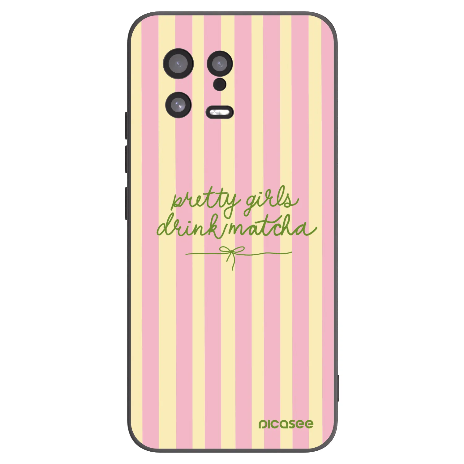 Picasee Μαύρη θήκη σιλικόνης για Xiaomi 13 - Pretty matcha