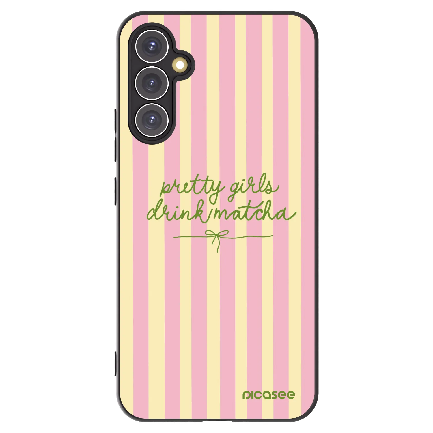 Picasee Μαύρη θήκη σιλικόνης για Samsung Galaxy A34 5G A346B - Pretty matcha