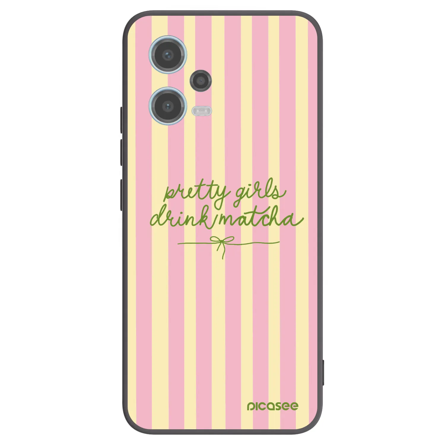 Picasee Μαύρη θήκη σιλικόνης για Xiaomi Redmi Note 12 5G - Pretty matcha