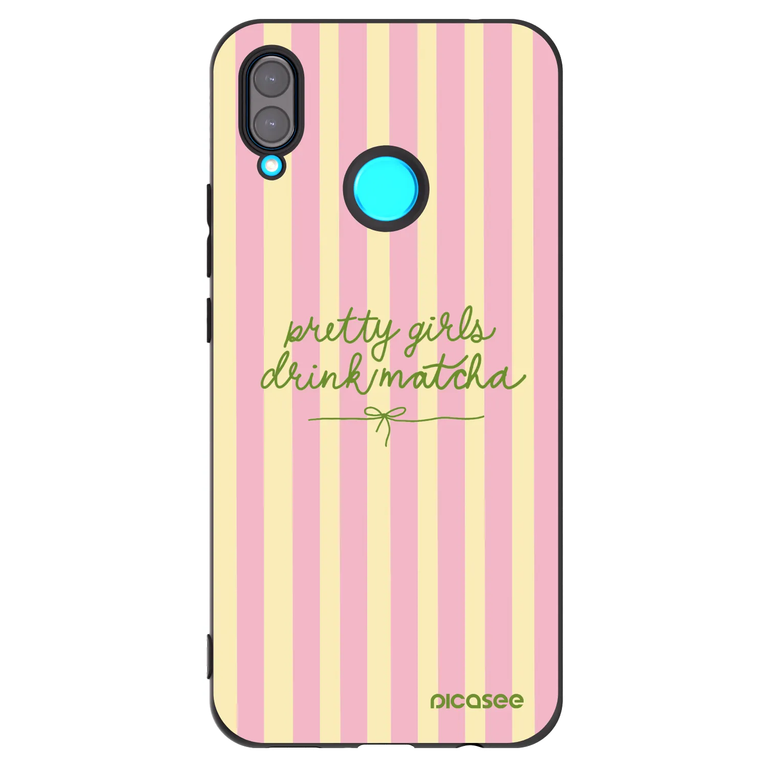 Picasee Μαύρη θήκη σιλικόνης για Huawei Nova 3i - Pretty matcha