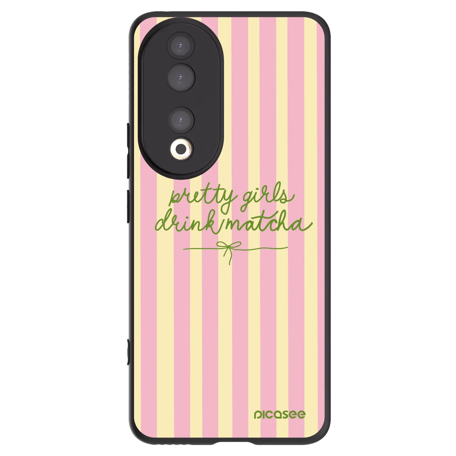 Picasee Μαύρη θήκη σιλικόνης για Honor 90 5G - Pretty matcha