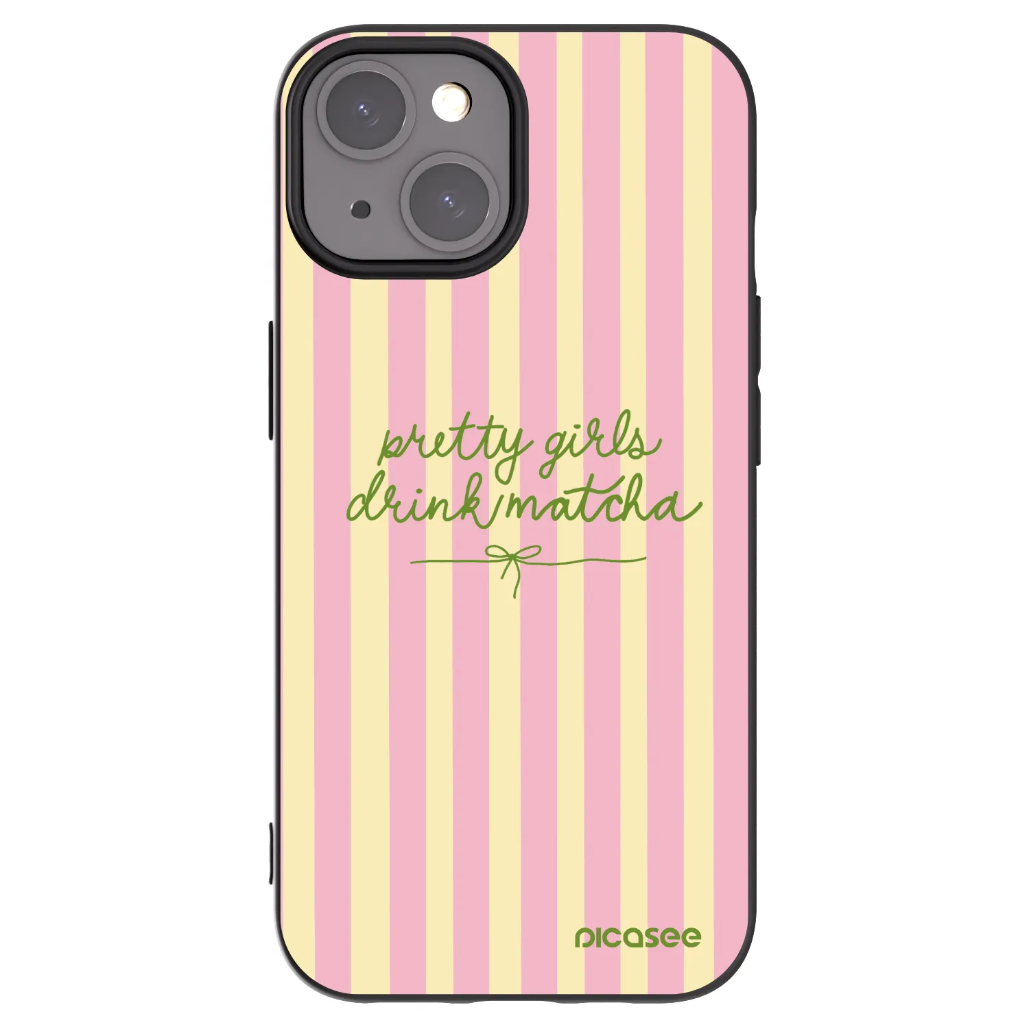 Picasee Μαύρη θήκη σιλικόνης για Apple iPhone 15 - Pretty matcha