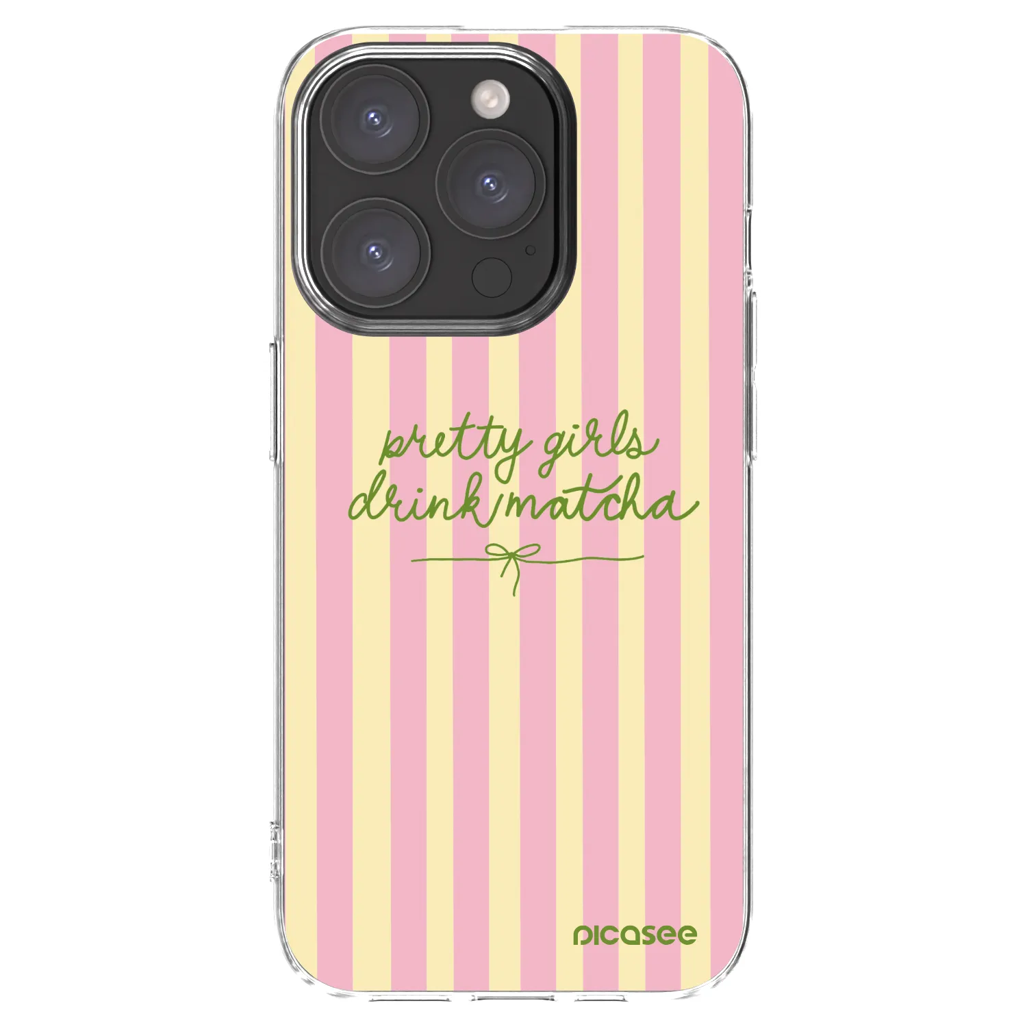 Picasee διαφανής θήκη σιλικόνης Apple iPhone 15 Pro - Pretty matcha
