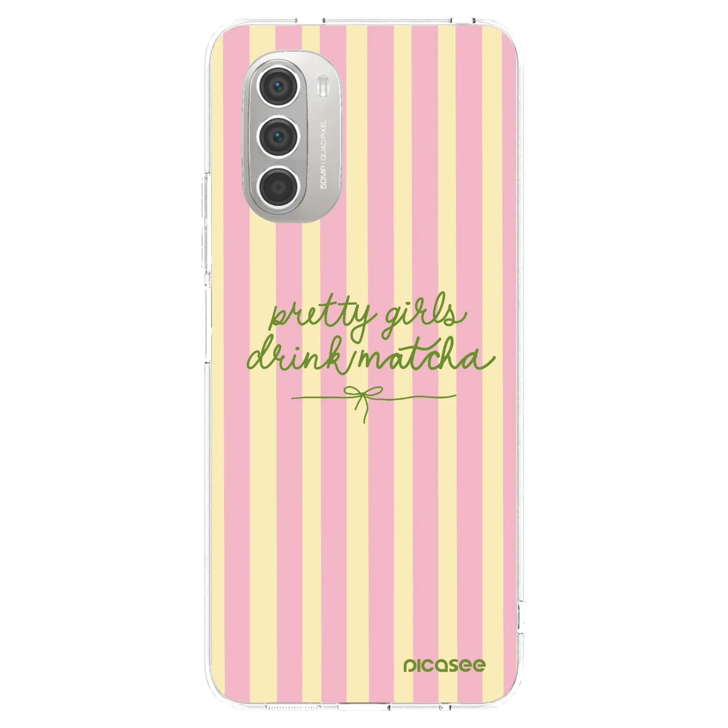 Picasee διαφανής θήκη σιλικόνης Motorola Moto G51 - Pretty matcha