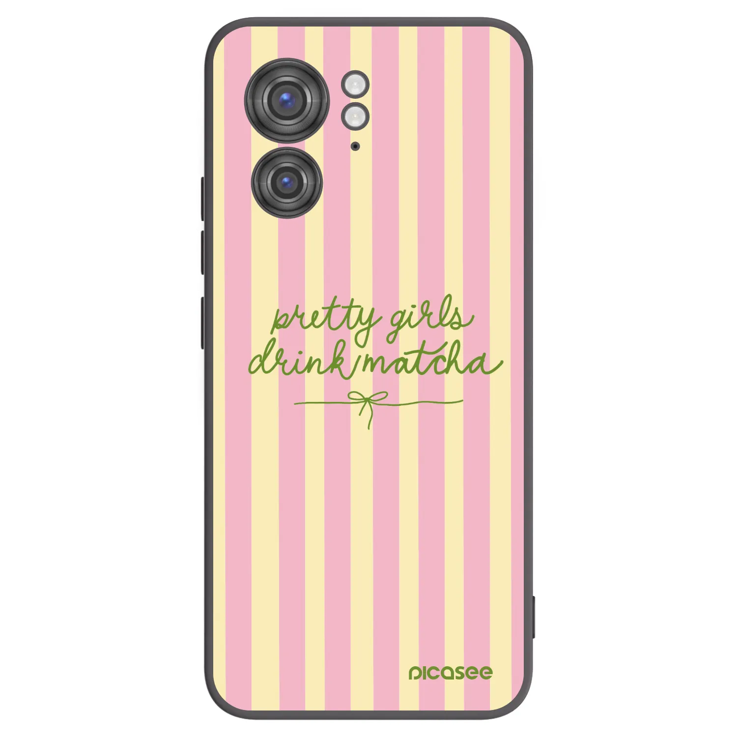 Picasee Μαύρη θήκη σιλικόνης για Motorola Edge 40 - Pretty matcha