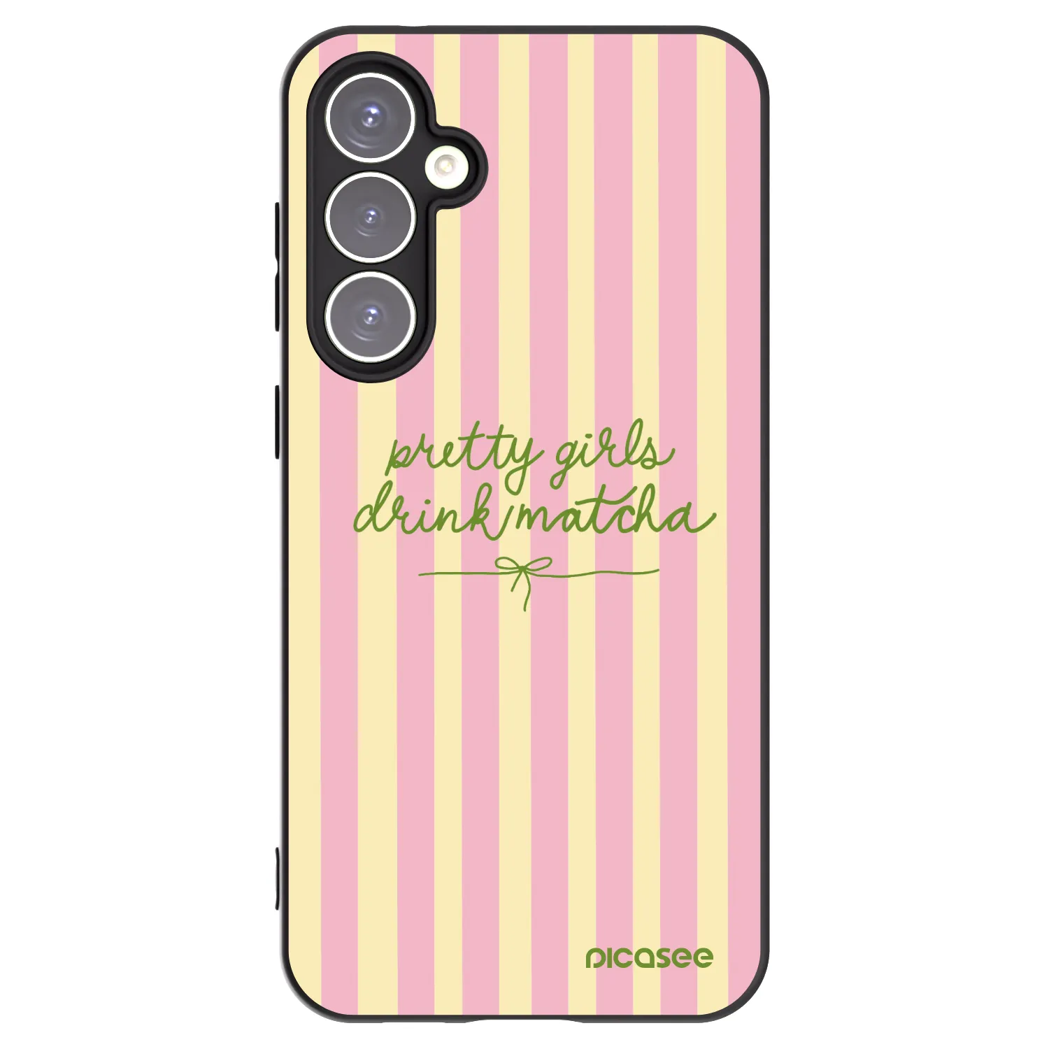 Picasee Μαύρη θήκη σιλικόνης για Samsung Galaxy S23 FE S711B - Pretty matcha