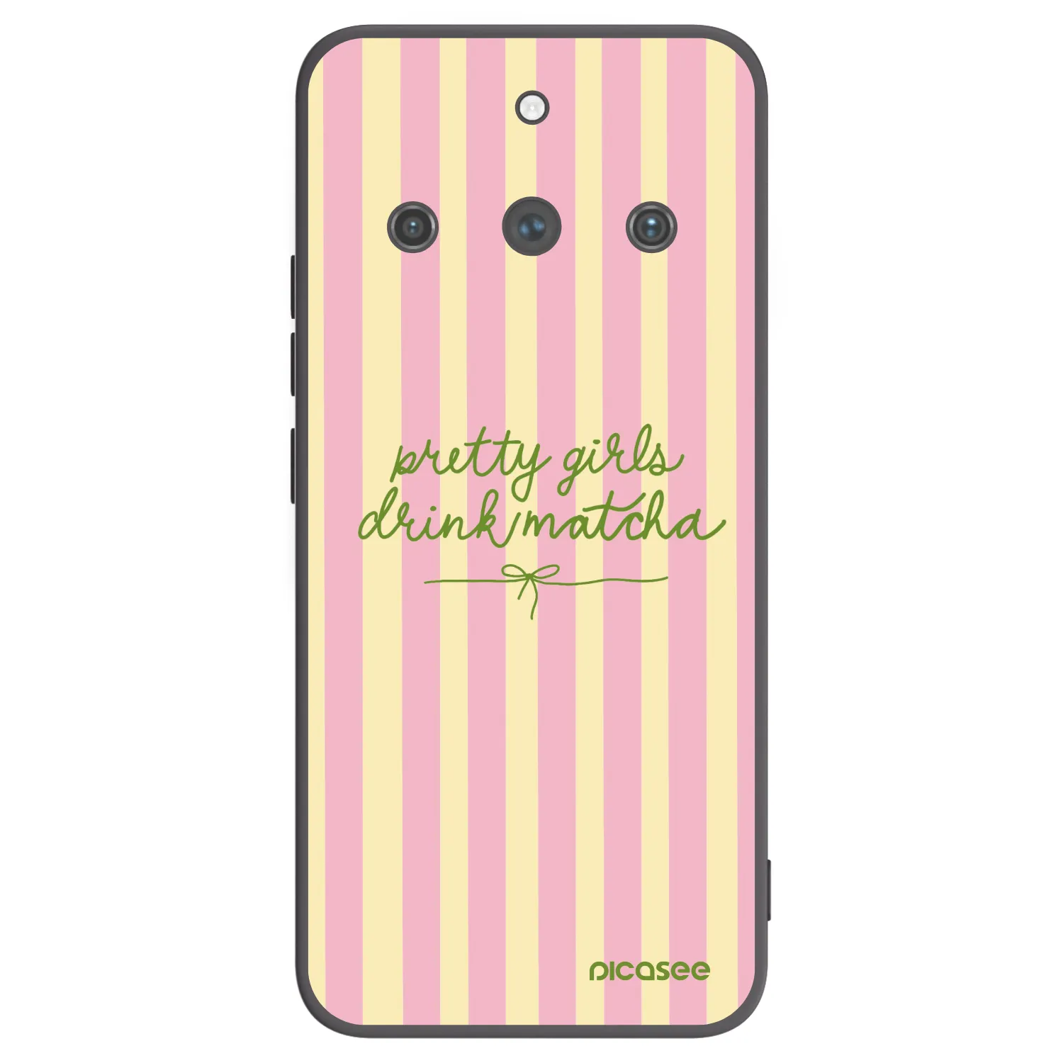 Picasee Μαύρη θήκη σιλικόνης για Realme 11 Pro+ - Pretty matcha