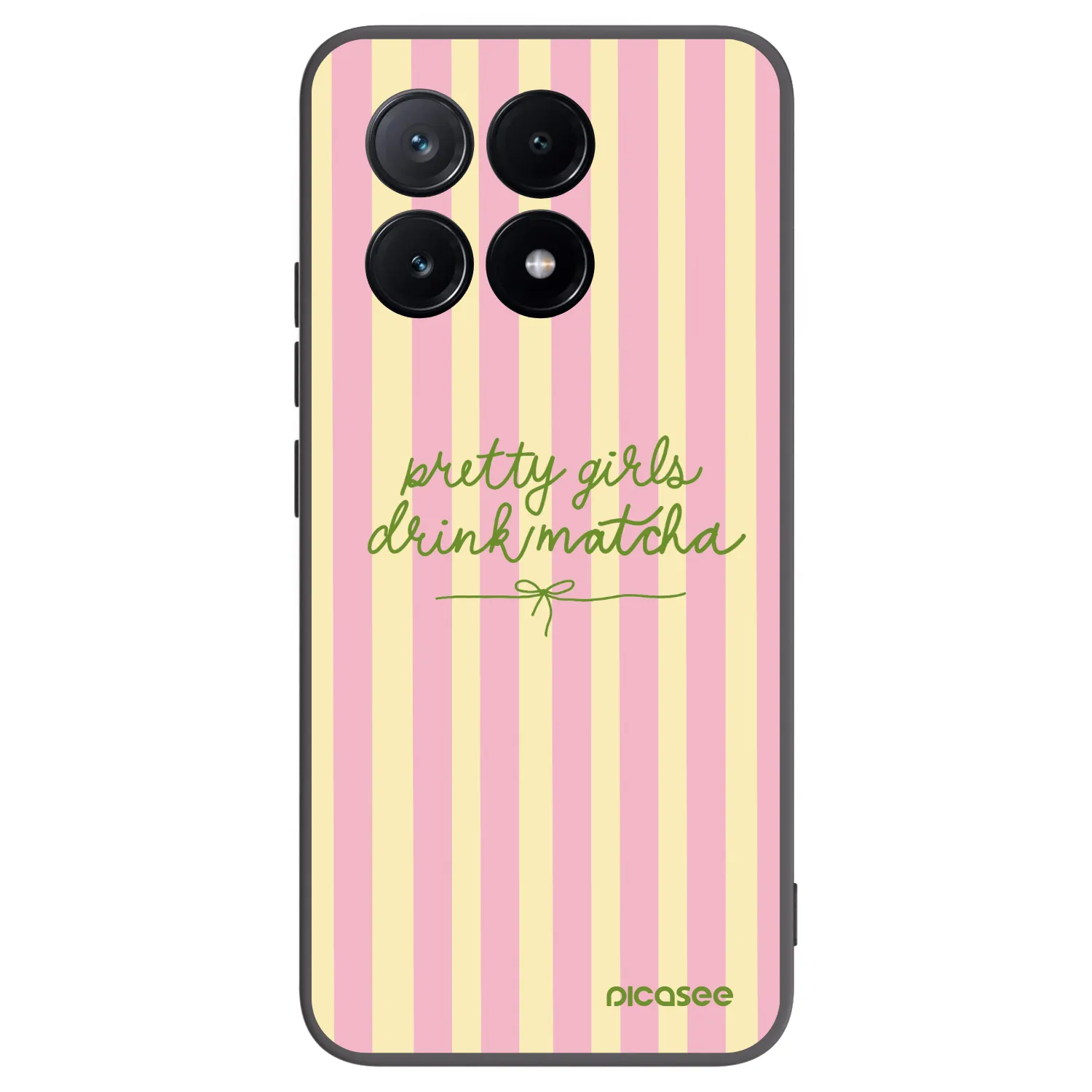 Picasee Μαύρη θήκη σιλικόνης για Xiaomi Poco X6 Pro - Pretty matcha