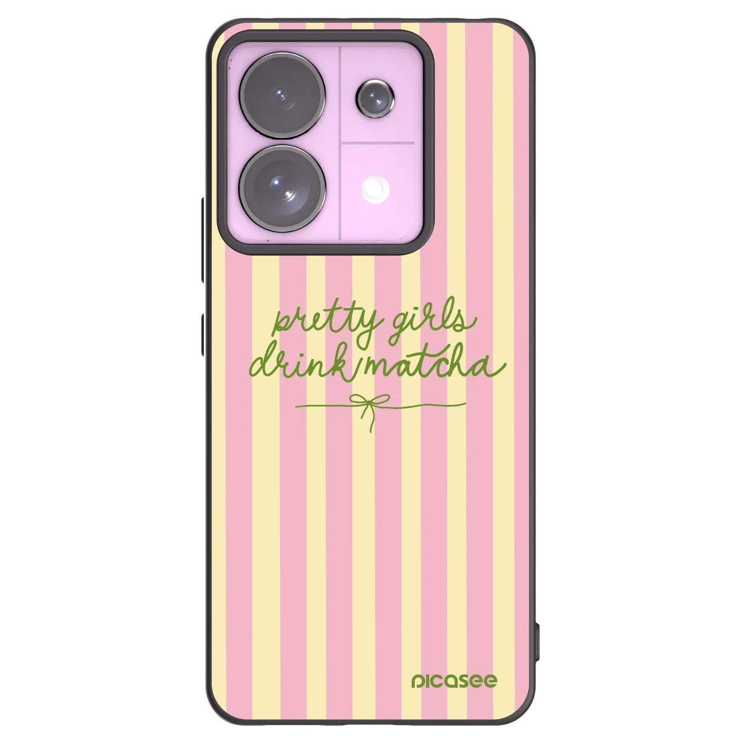 Picasee Μαύρη θήκη σιλικόνης για Xiaomi Redmi Note 13 Pro 5G - Pretty matcha