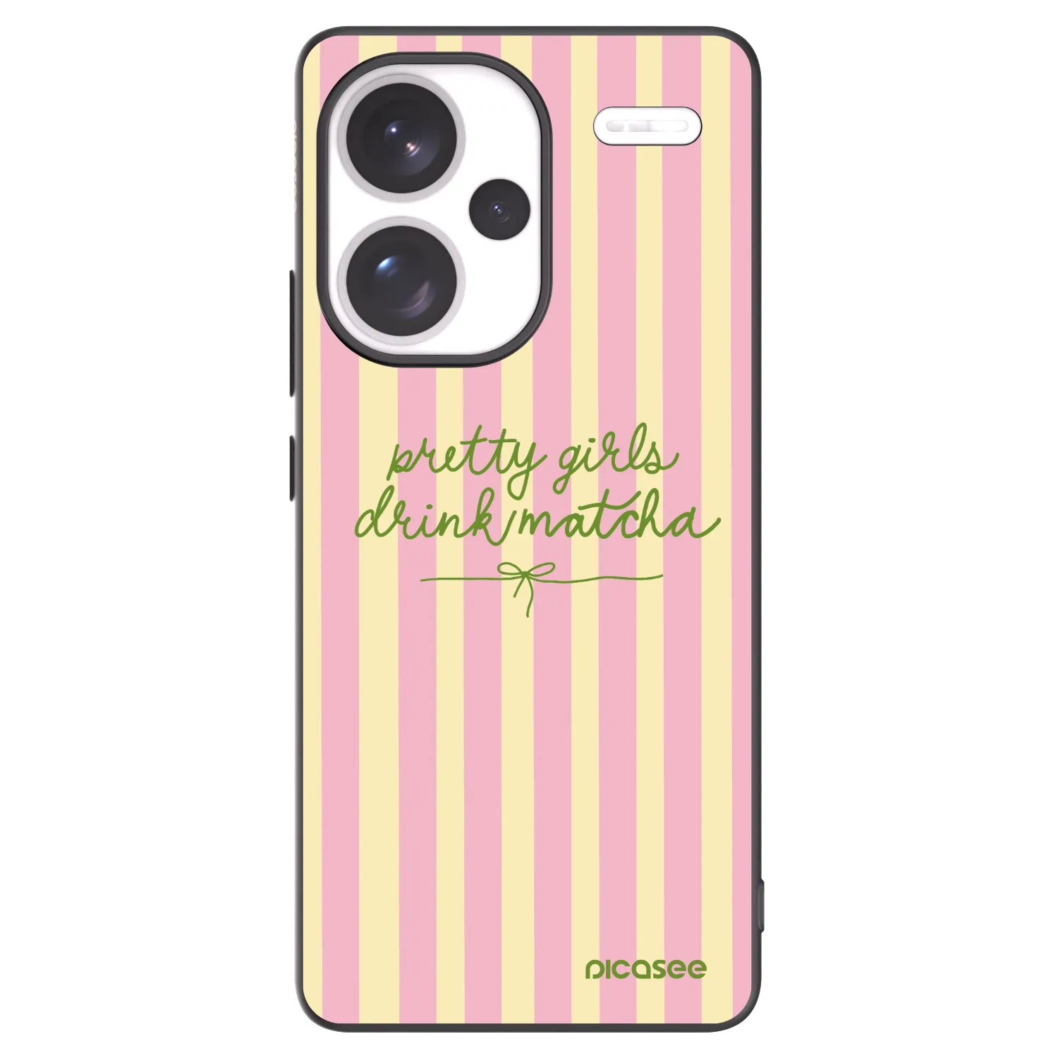 Picasee Μαύρη θήκη σιλικόνης για Xiaomi Redmi Note 13 Pro+ 5G - Pretty matcha