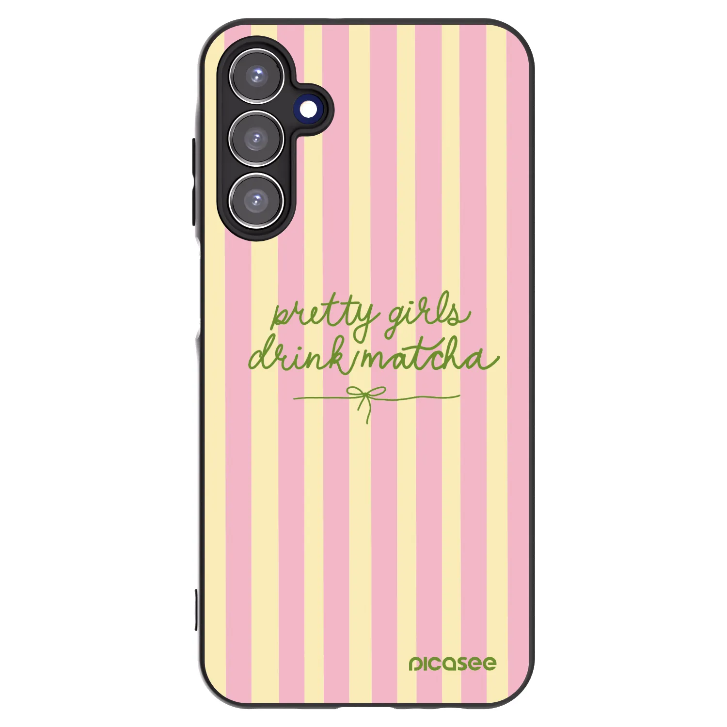 Picasee Μαύρη θήκη σιλικόνης για Samsung Galaxy A15 A156B 5G - Pretty matcha