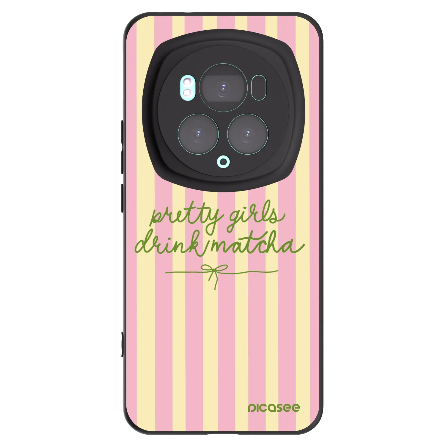 Picasee Μαύρη θήκη σιλικόνης για Honor Magic6 Pro - Pretty matcha