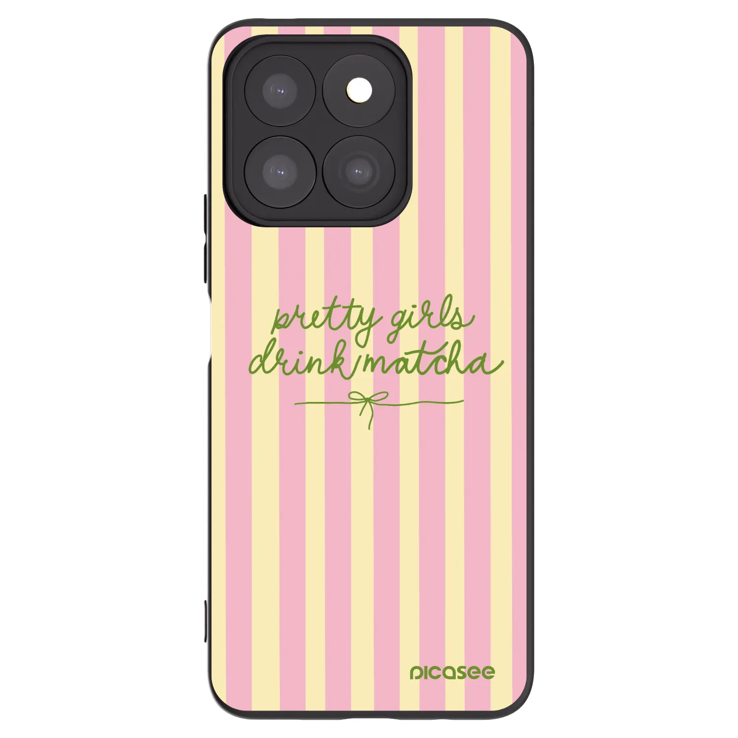 Picasee Μαύρη θήκη σιλικόνης για Honor X8b - Pretty matcha