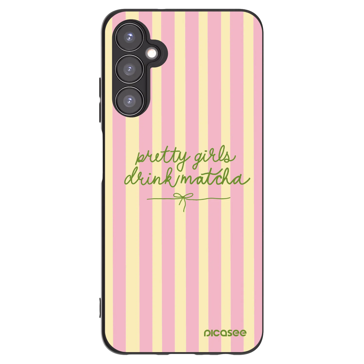 Picasee Μαύρη θήκη σιλικόνης για Samsung Galaxy A05s A057G - Pretty matcha