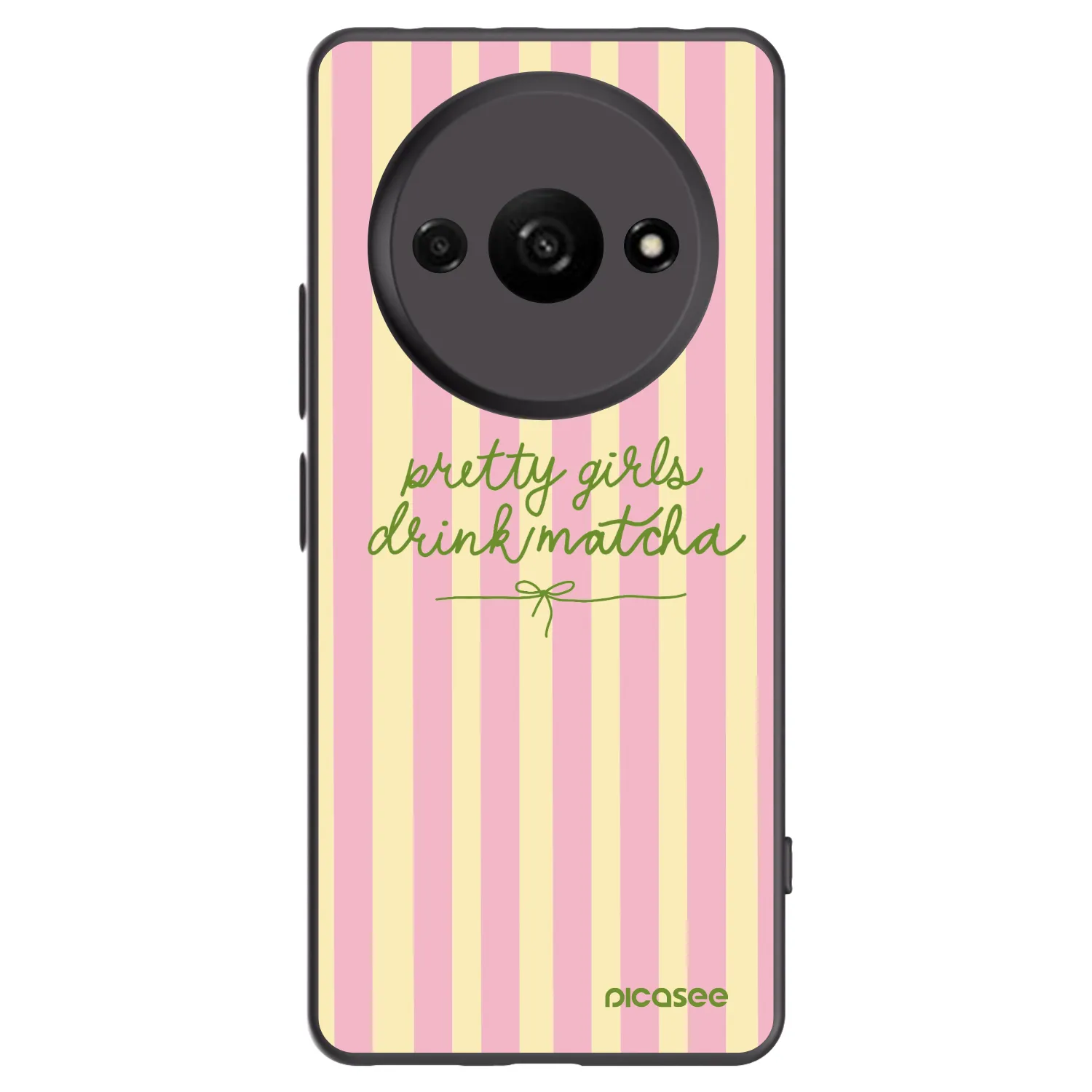 Picasee Μαύρη θήκη σιλικόνης για Xiaomi Redmi A3 - Pretty matcha