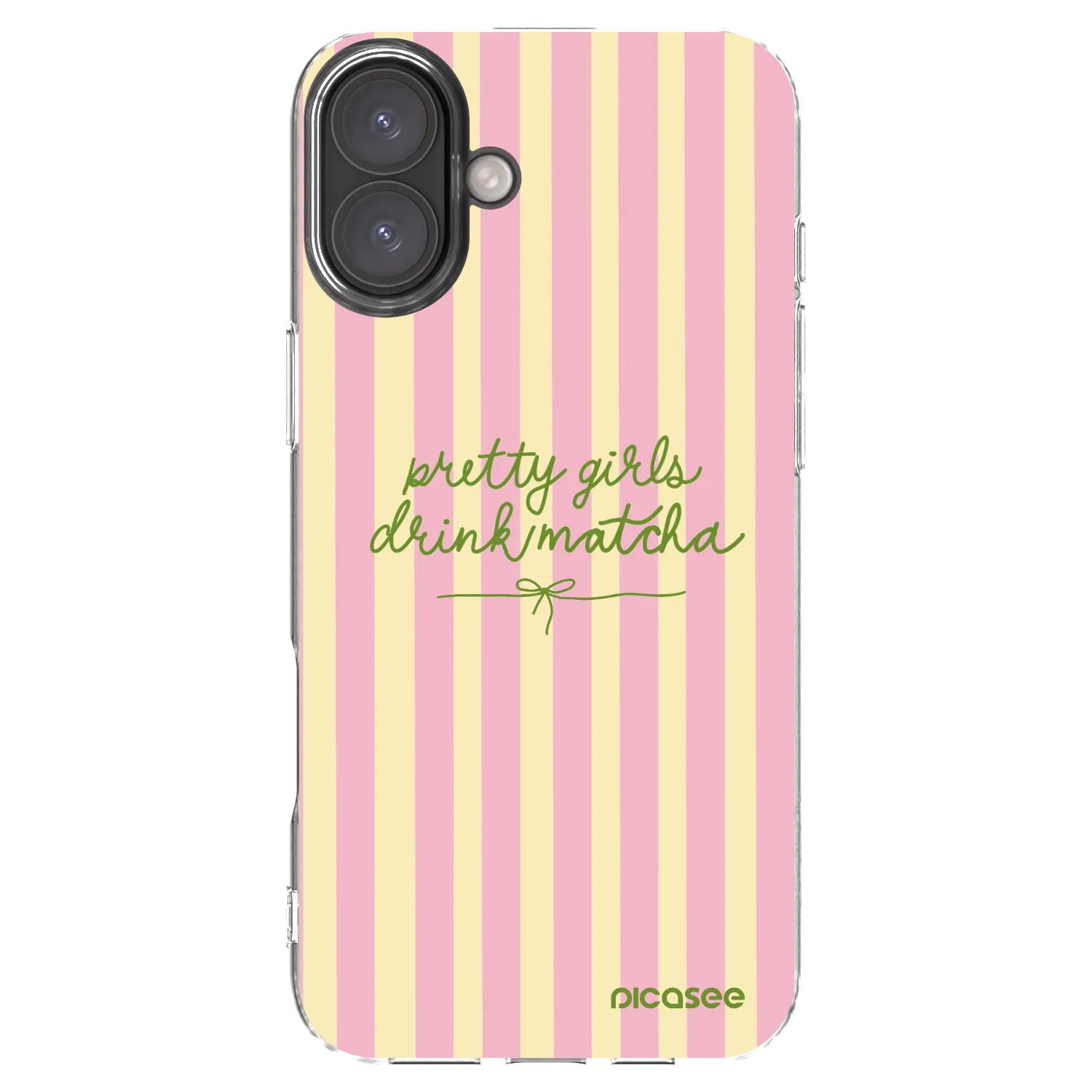 Picasee διαφανής θήκη σιλικόνης Apple iPhone 16 Plus - Pretty matcha