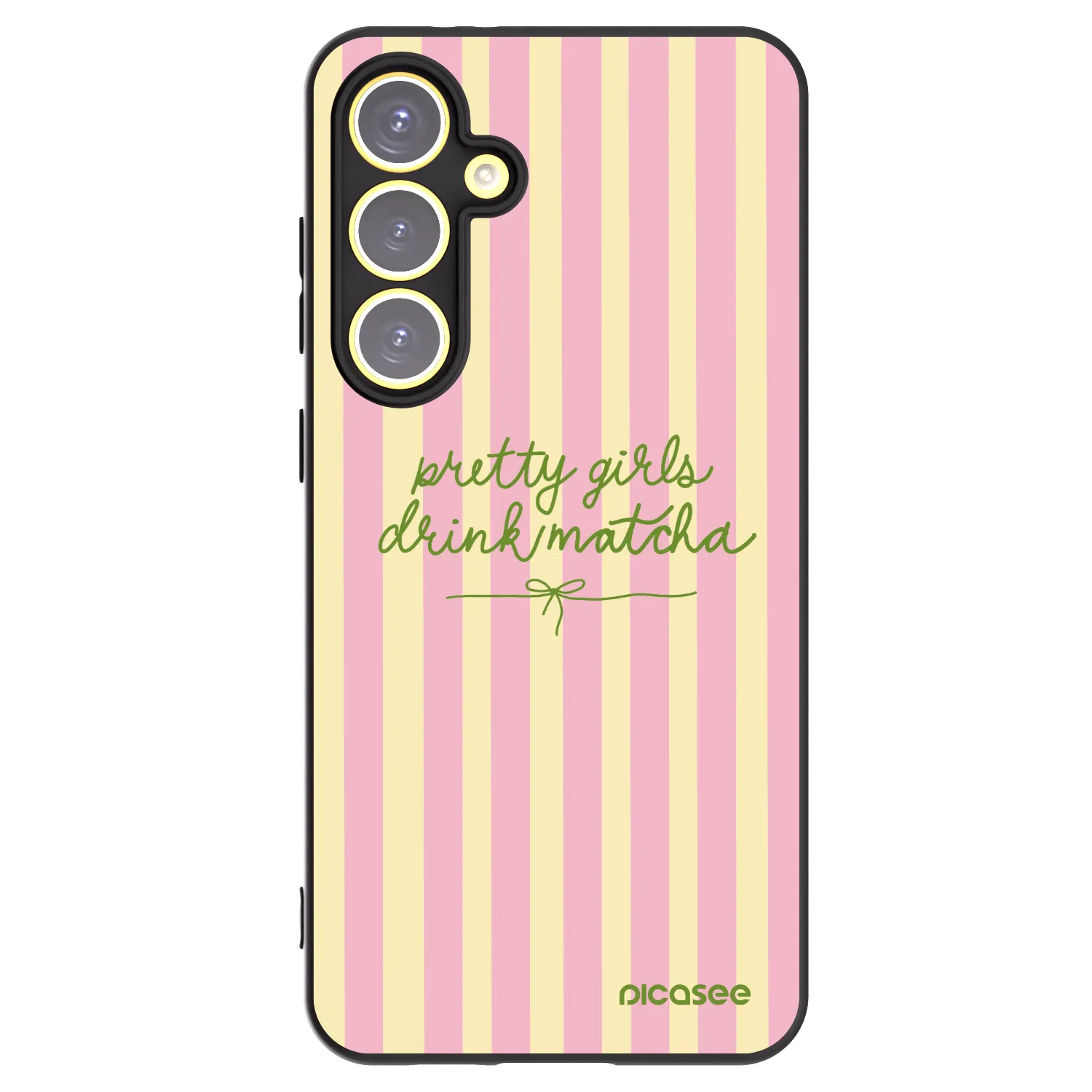 Picasee Μαύρη θήκη σιλικόνης για Samsung Galaxy S24 FE S721B - Pretty matcha
