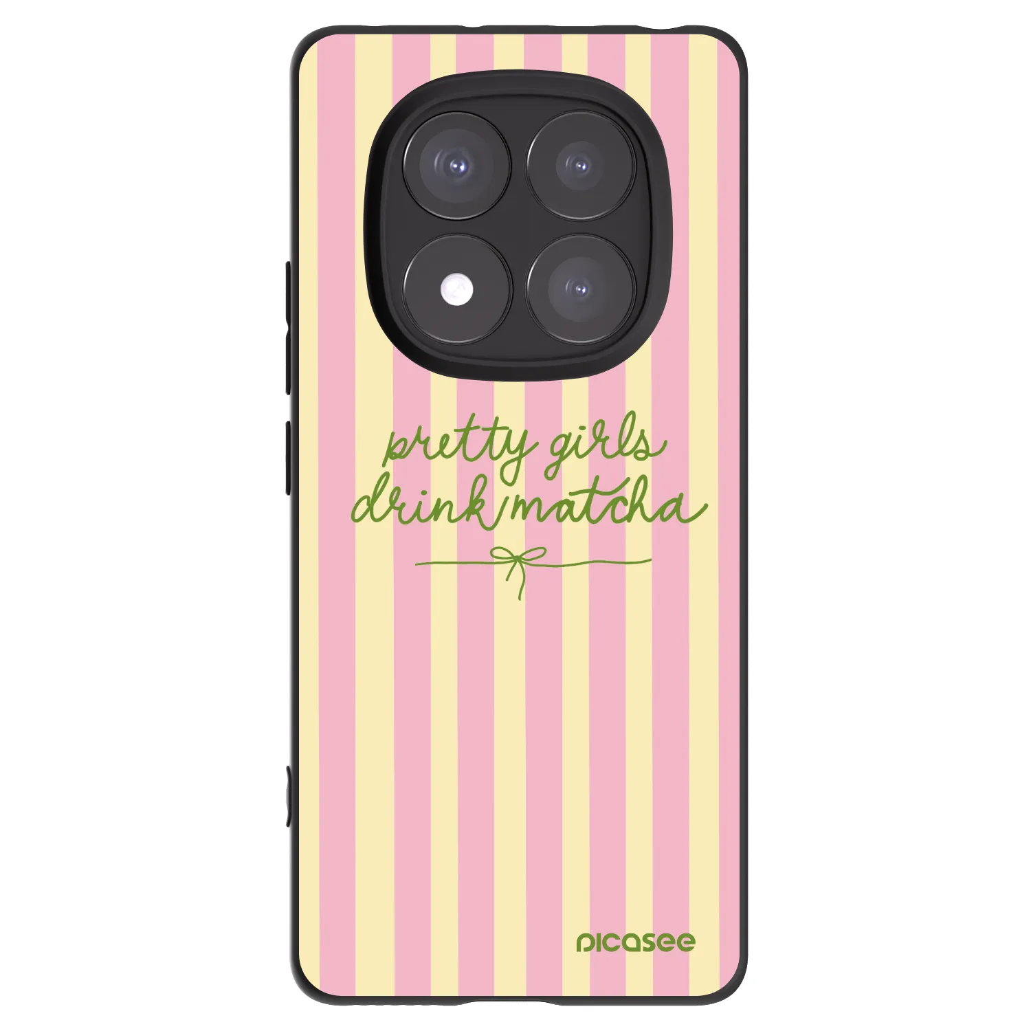 Picasee Μαύρη θήκη σιλικόνης για Xiaomi Redmi Note 14 Pro 5G - Pretty matcha