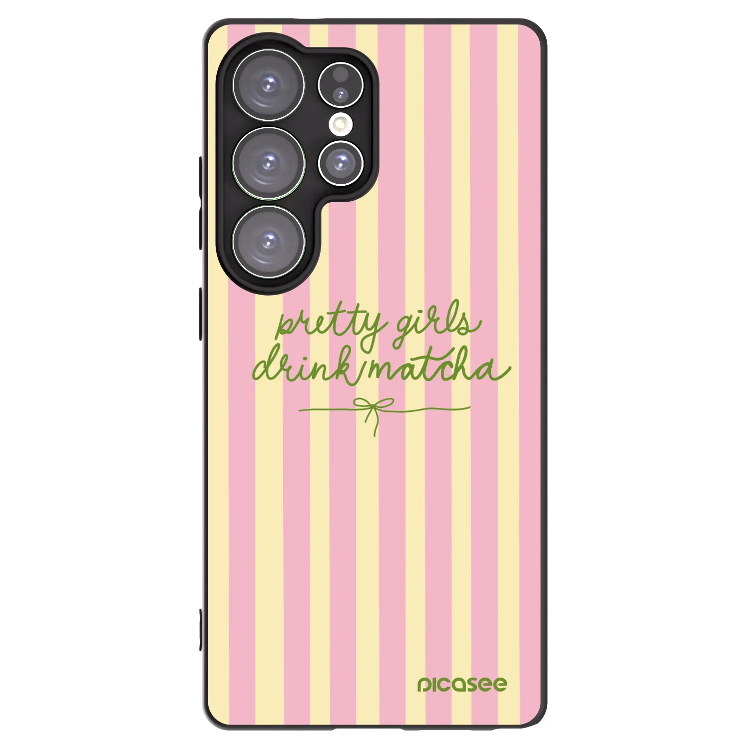 Picasee Μαύρη θήκη σιλικόνης για Samsung Galaxy S25 Ultra 5G - Pretty matcha