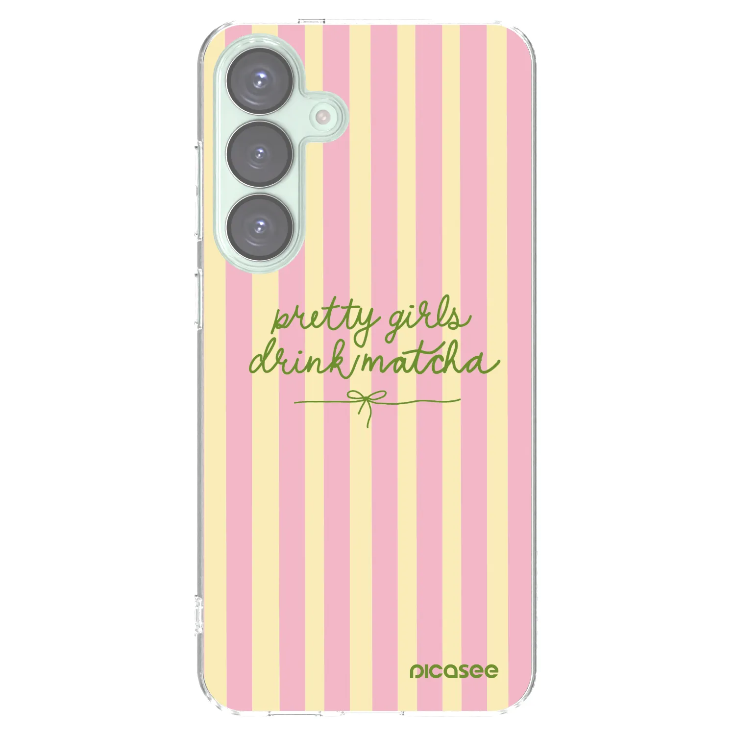 Picasee διαφανής θήκη σιλικόνης Samsung Galaxy S25+ 5G - Pretty matcha