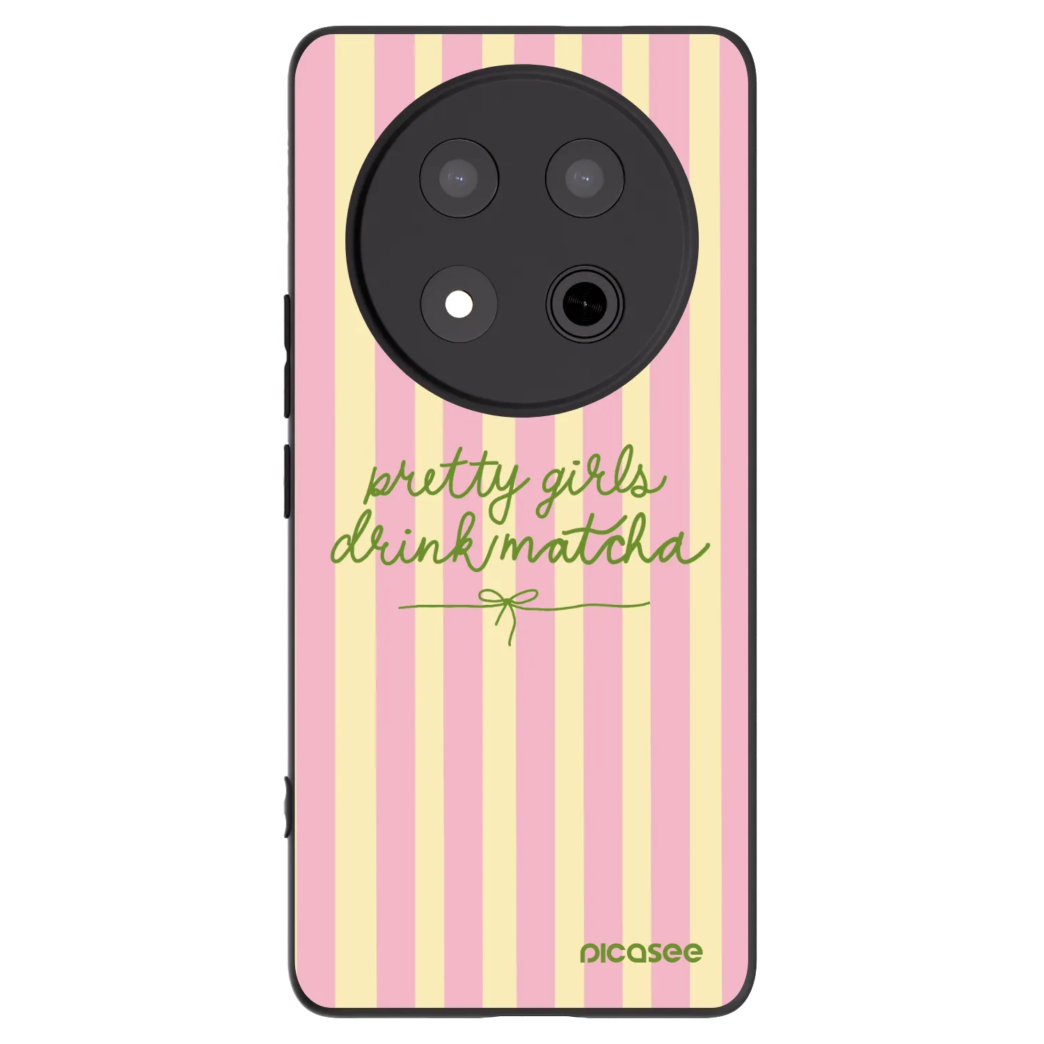 Picasee Μαύρη θήκη σιλικόνης για Honor Magic7 Lite 5G - Pretty matcha