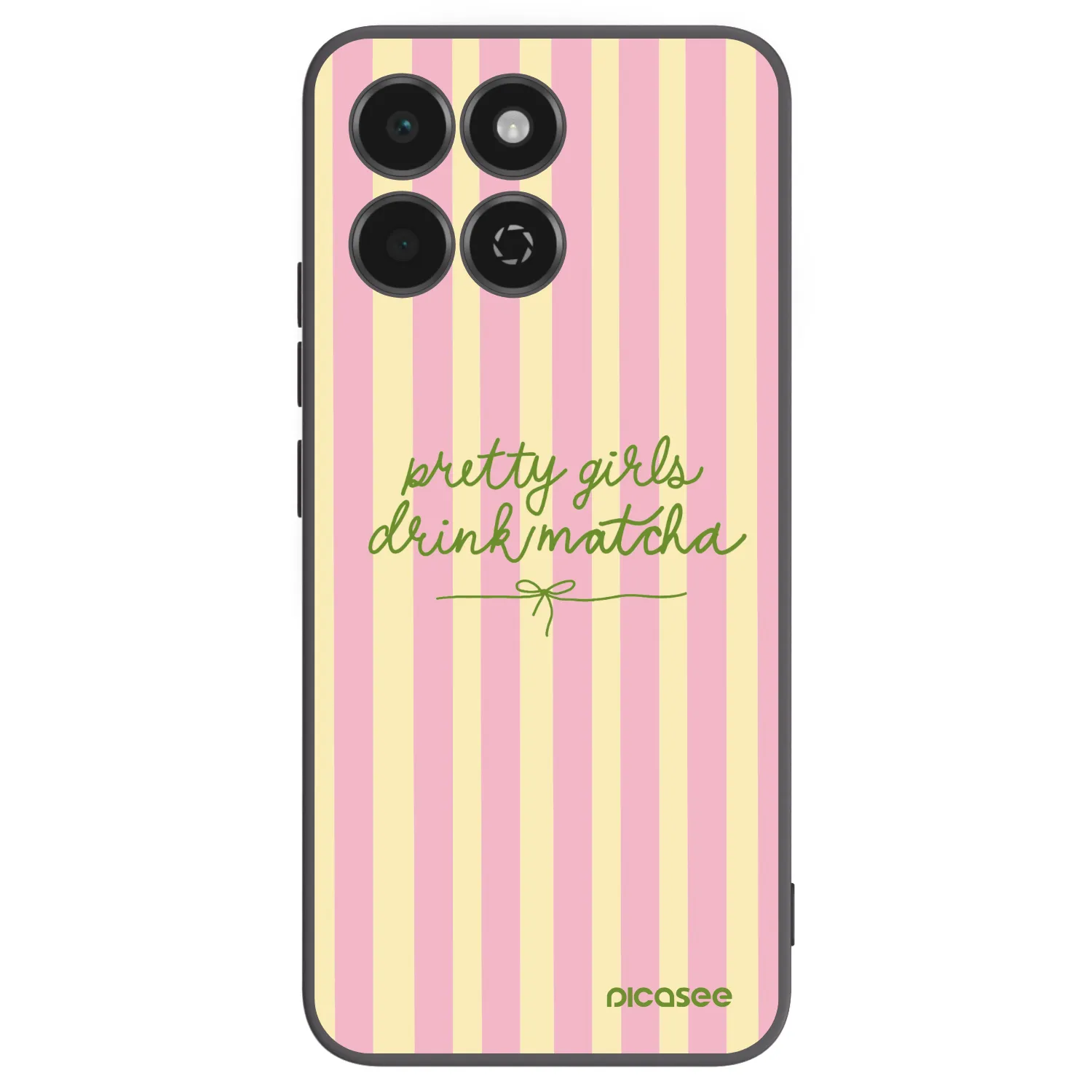 Picasee Μαύρη θήκη σιλικόνης για Honor 200 Smart 5G - Pretty matcha