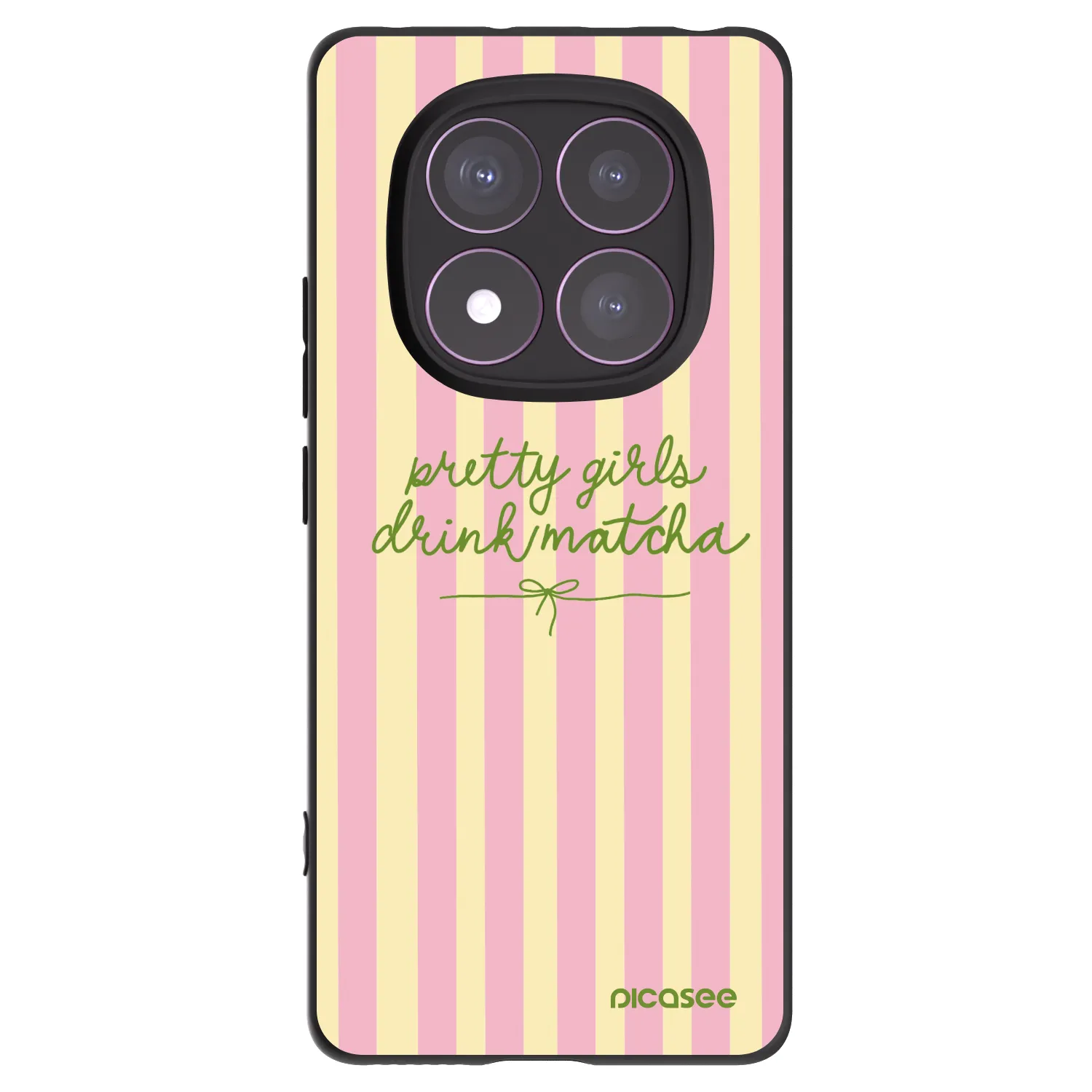 Picasee Μαύρη θήκη σιλικόνης για Xiaomi Redmi Note 14 Pro 4G - Pretty matcha