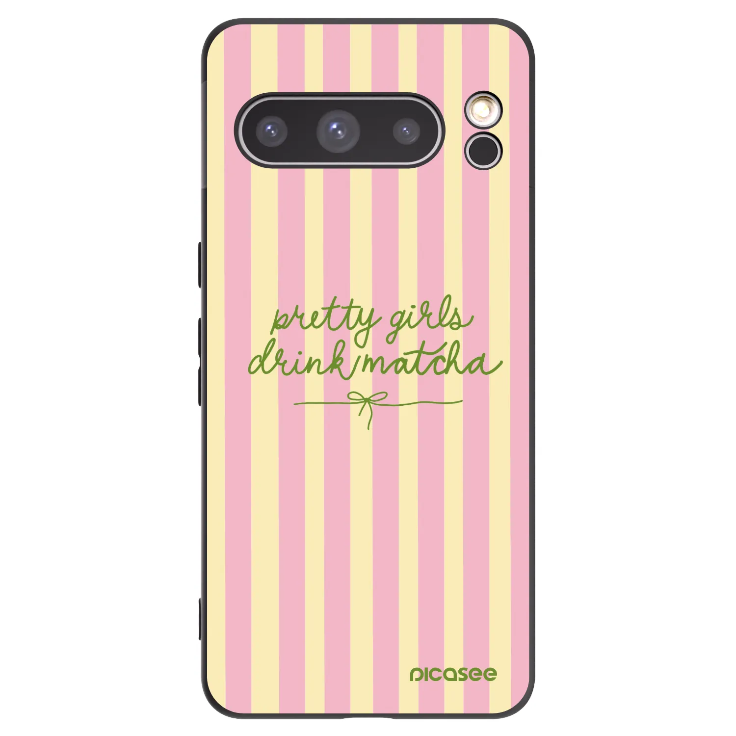 Picasee Μαύρη θήκη σιλικόνης για Google Pixel 8 Pro - Pretty matcha
