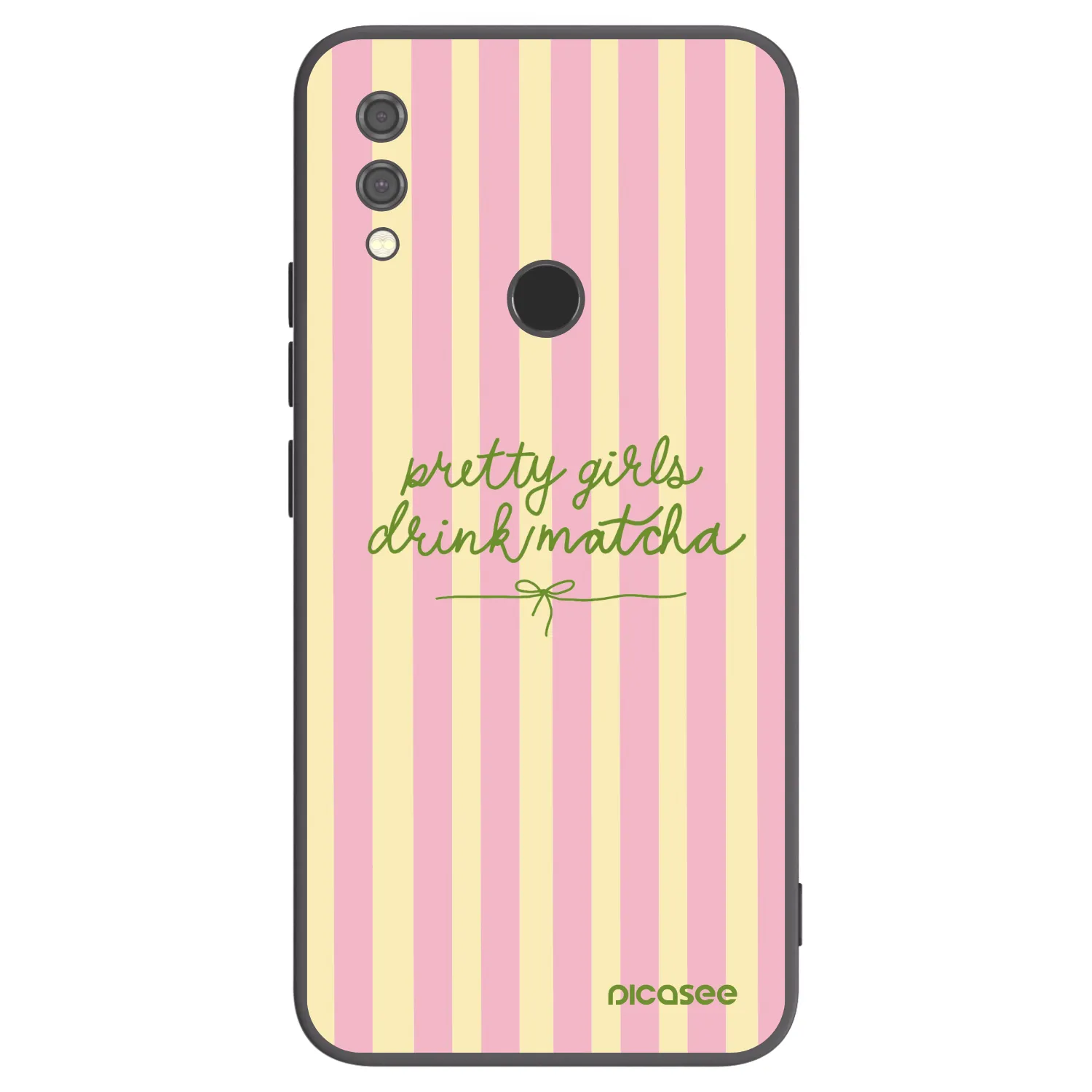 Picasee Μαύρη θήκη σιλικόνης για Xiaomi Redmi Note 7 - Pretty matcha