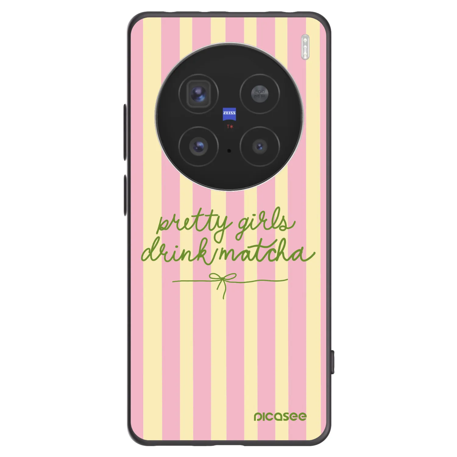 Picasee Μαύρη θήκη σιλικόνης για Vivo X200 Pro - Pretty matcha