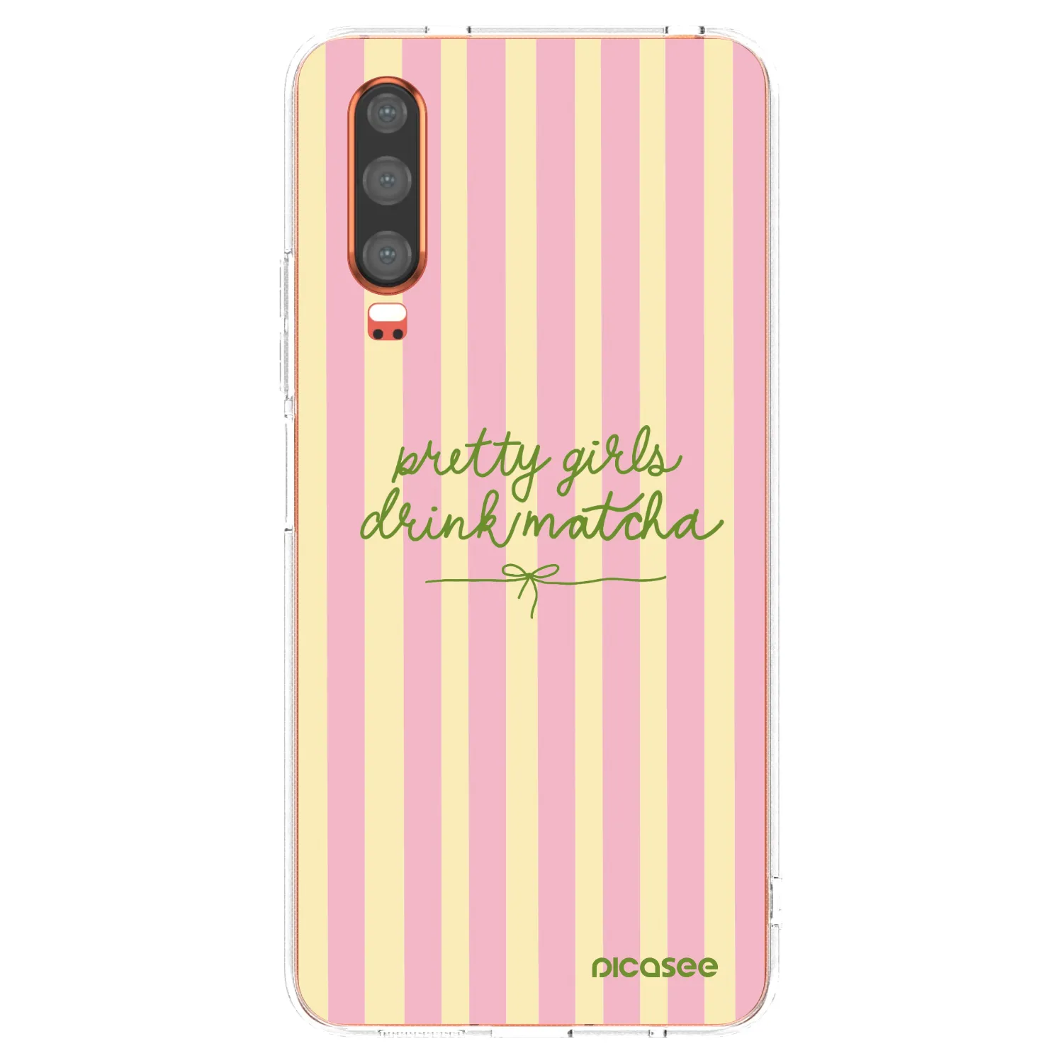 Picasee διαφανής θήκη σιλικόνης Huawei P30 - Pretty matcha