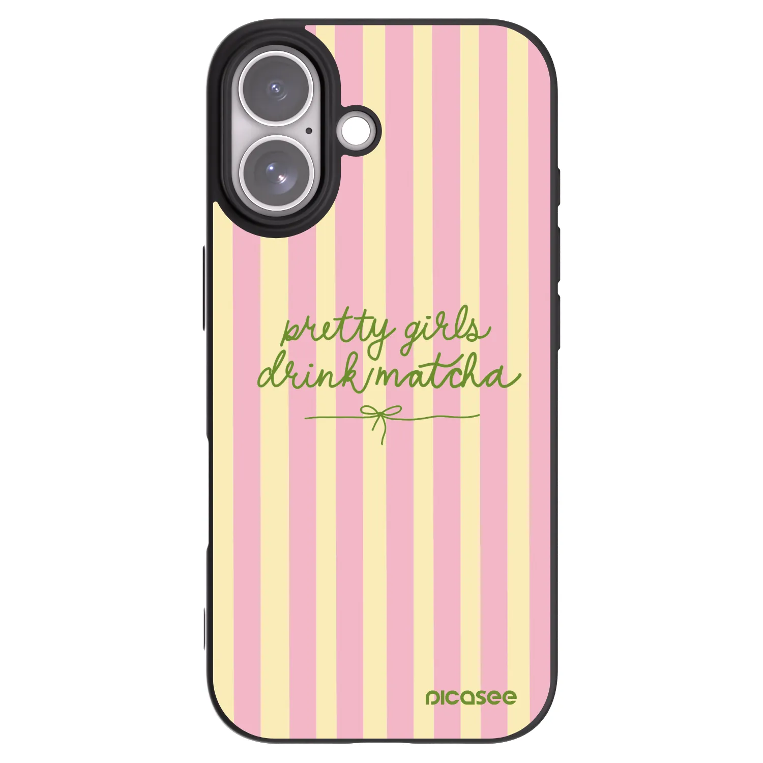 Picasee Μαύρη θήκη σιλικόνης για Apple iPhone 17 - Pretty matcha