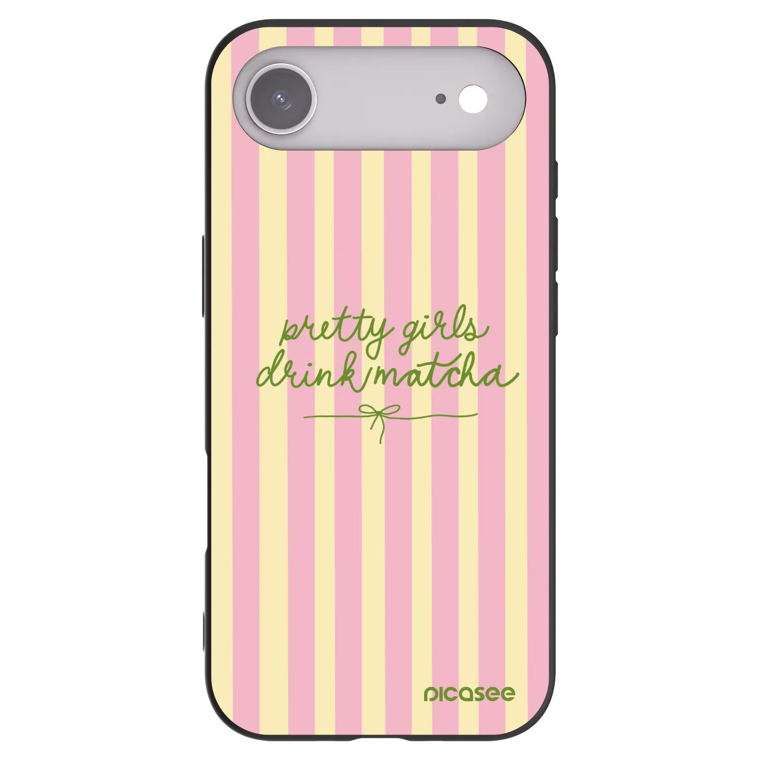 Picasee Μαύρη θήκη σιλικόνης για Apple iPhone Air - Pretty matcha
