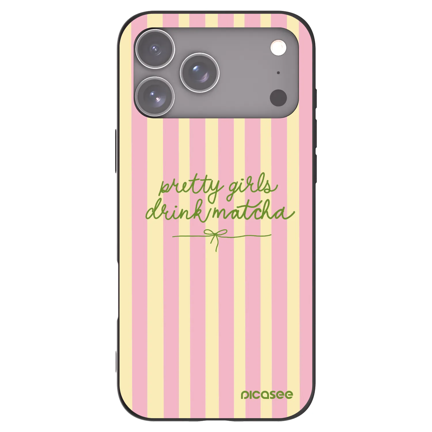 Picasee Μαύρη θήκη σιλικόνης για Apple iPhone 17 Pro Max - Pretty matcha