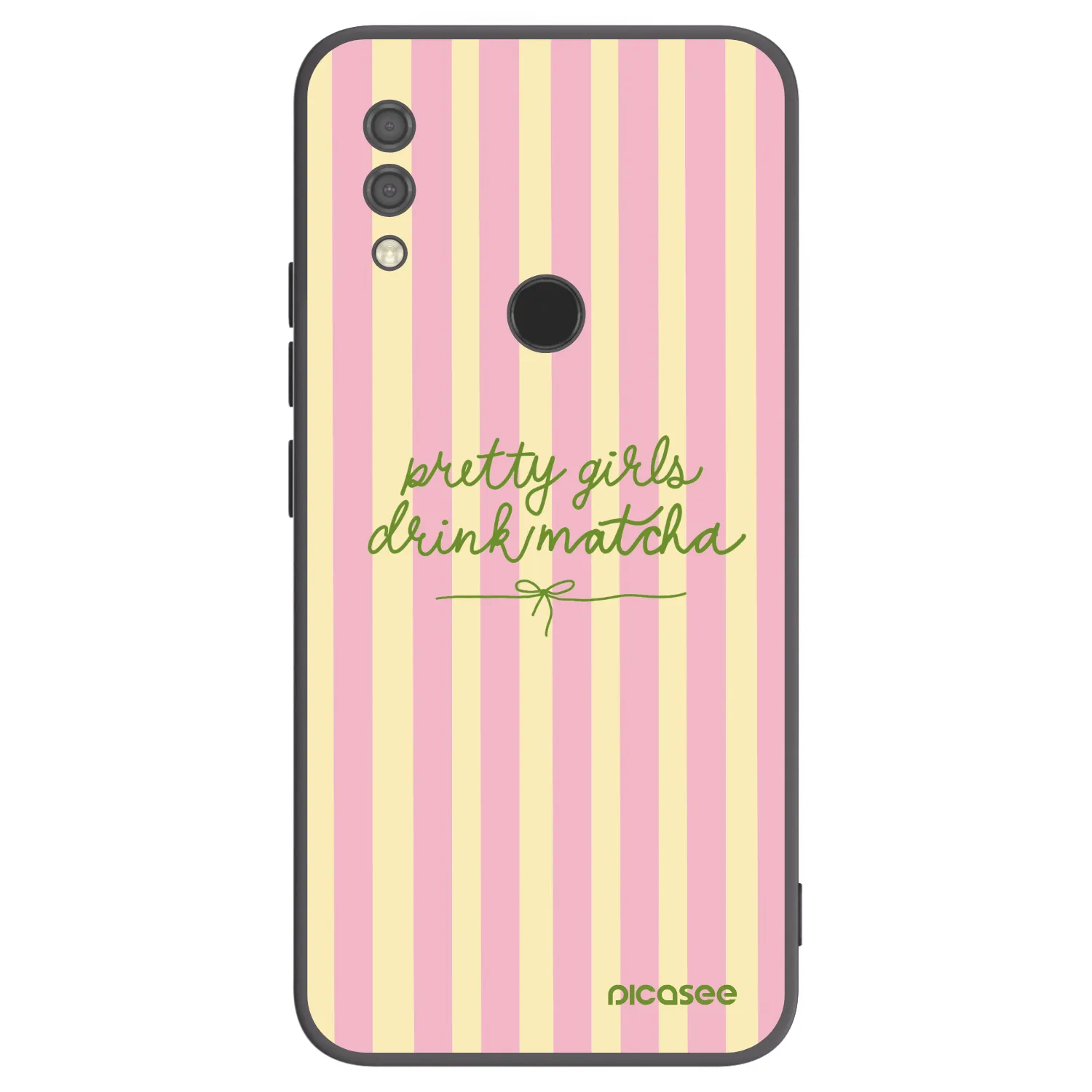 Picasee Μαύρη θήκη σιλικόνης για Xiaomi Redmi 7 - Pretty matcha