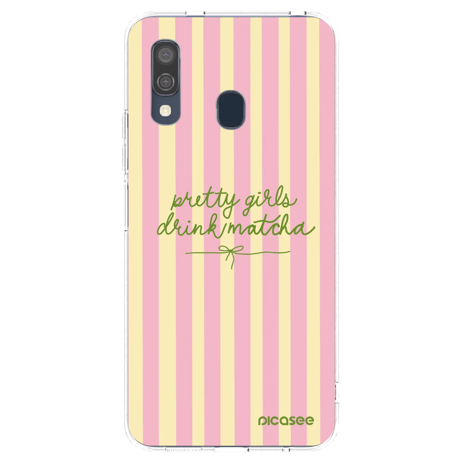 Picasee διαφανής θήκη σιλικόνης Samsung Galaxy A40 A405F - Pretty matcha