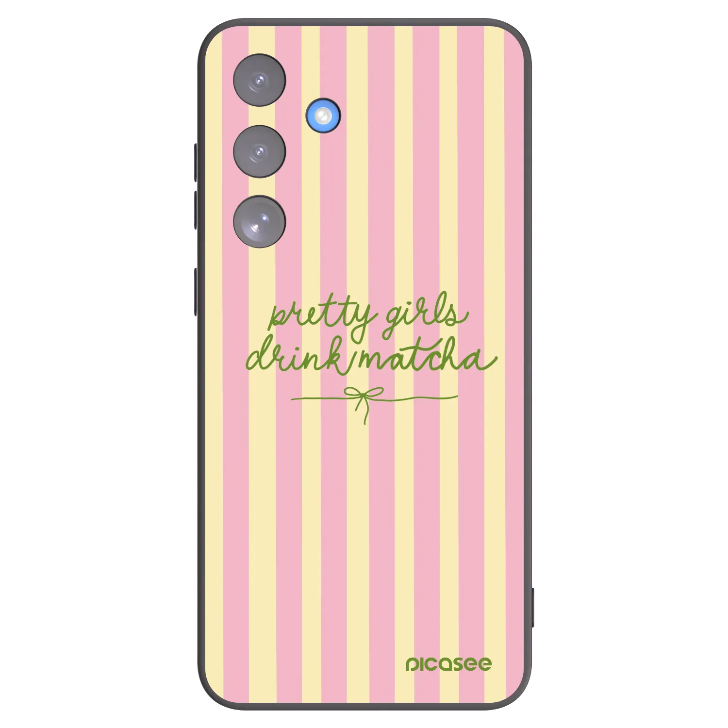 Picasee Μαύρη θήκη σιλικόνης για Samsung Galaxy S25 FE 5G - Pretty matcha