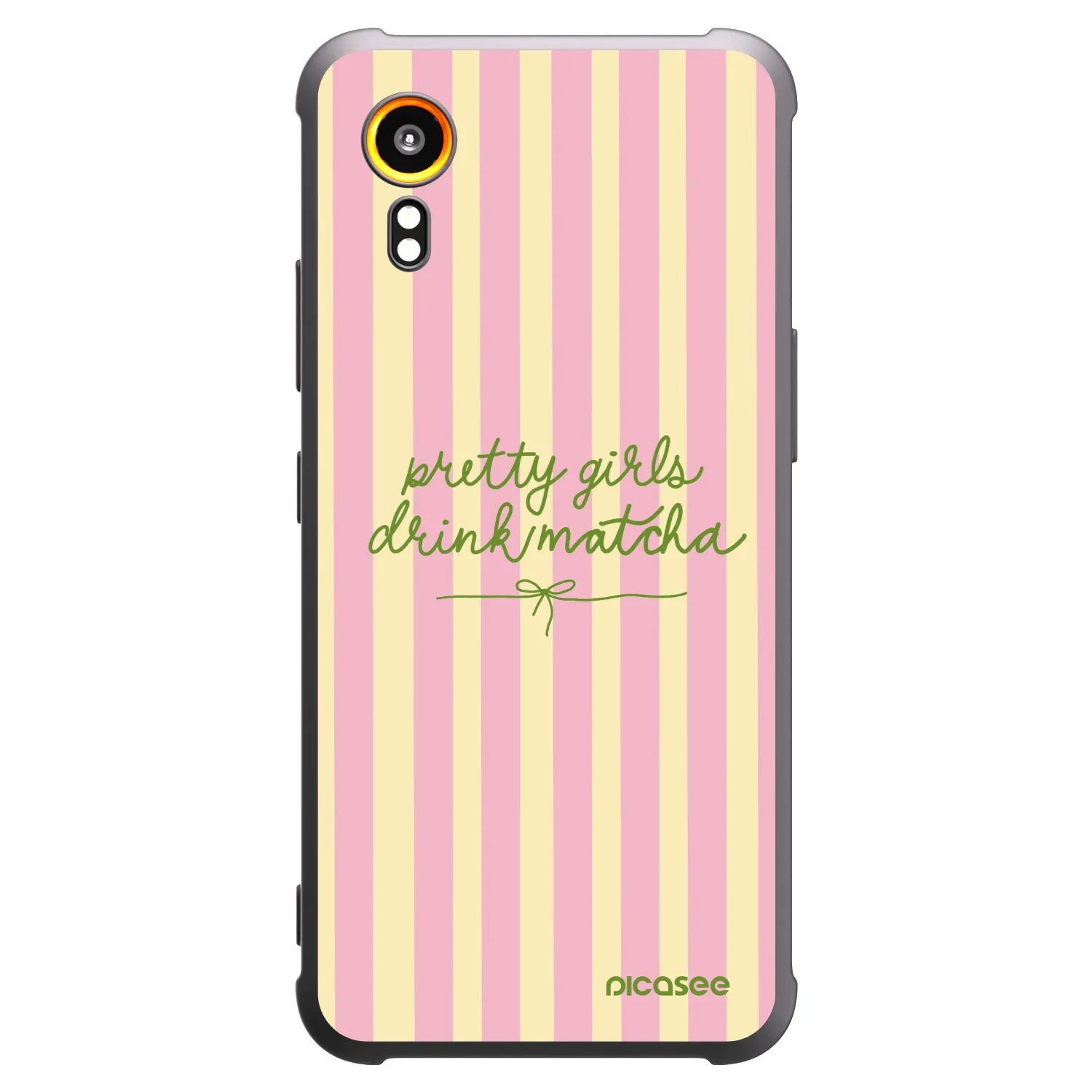 Picasee Μαύρη θήκη σιλικόνης για Samsung Galaxy XCover 7 - Pretty matcha