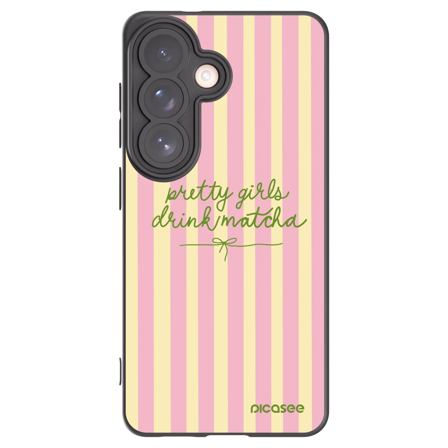 Picasee Μαύρη θήκη σιλικόνης για Samsung Galaxy S26 - Pretty matcha
